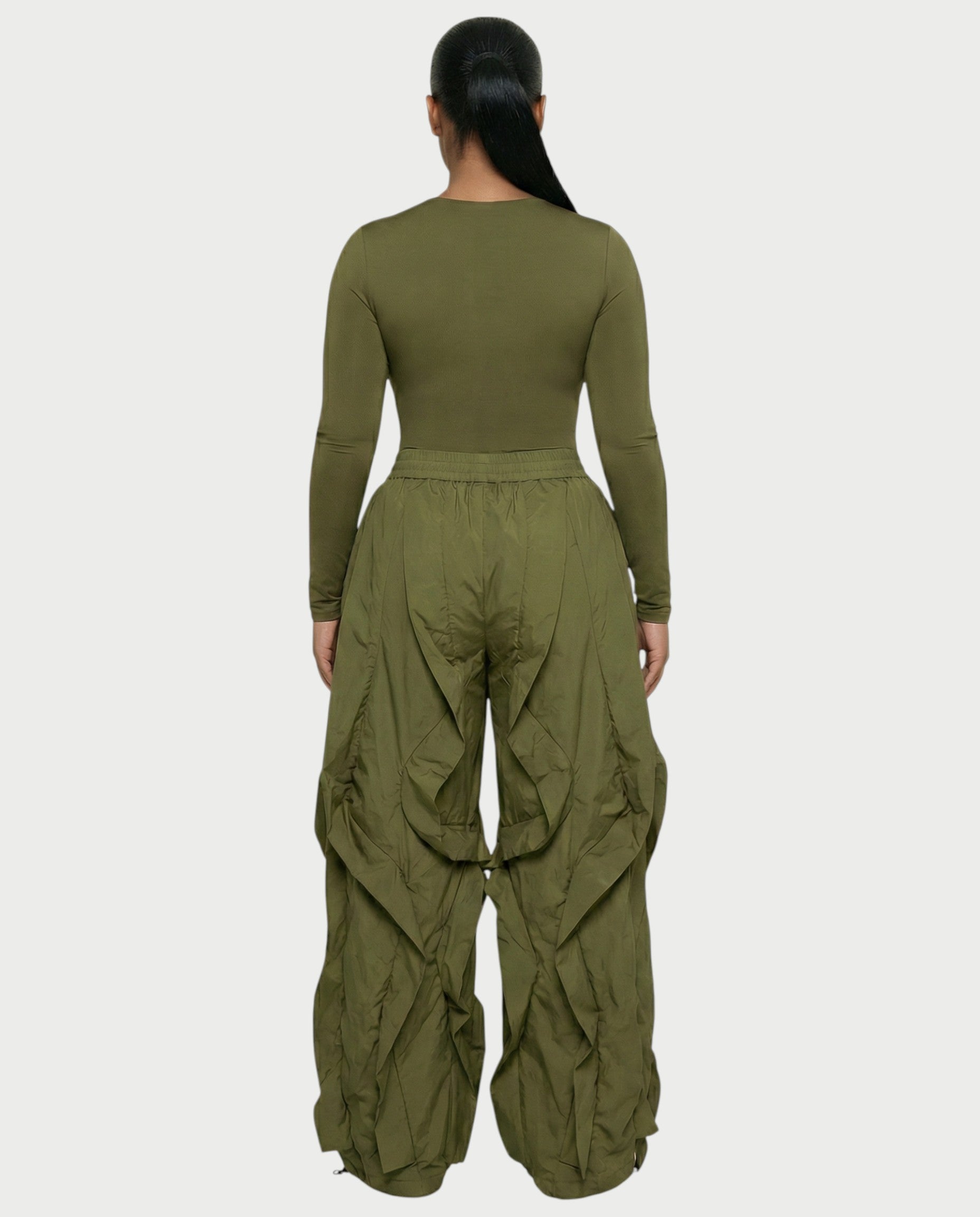 SILVA Sculpting Top & Wide-Leg Cargo Pants Set