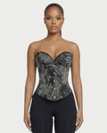 HULISHA Damask Corset Top