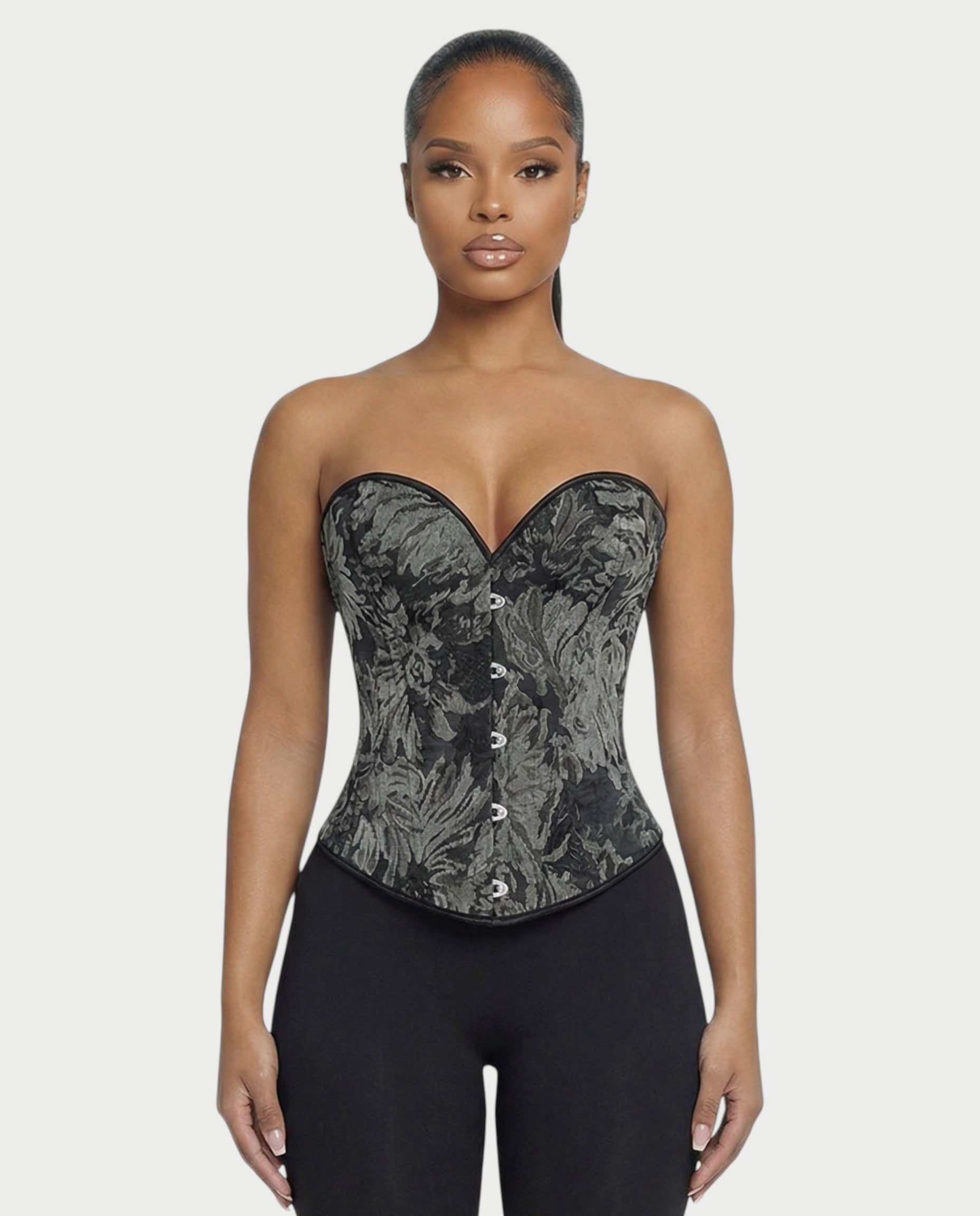 HULISHA Damask Corset Top