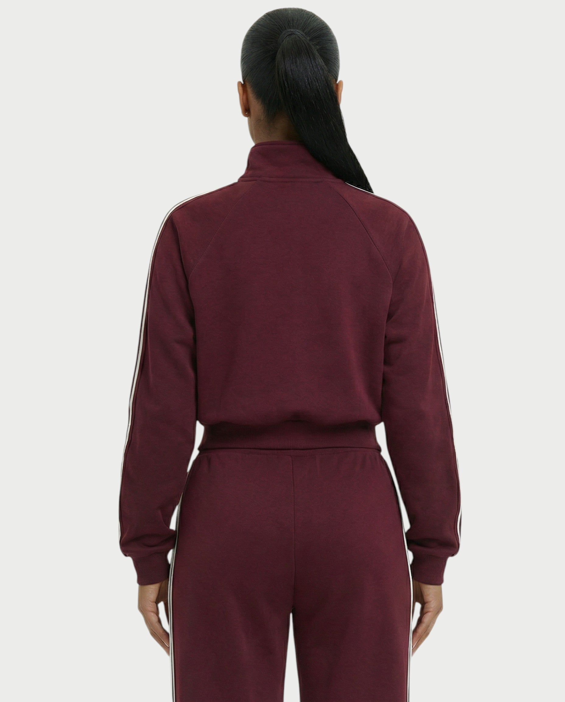 TRISHA Zip-Up Jacket & Wide-Leg Pants Set