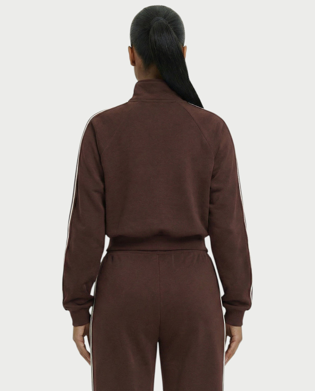 TRISHA Zip-Up Jacket & Wide-Leg Pants Set