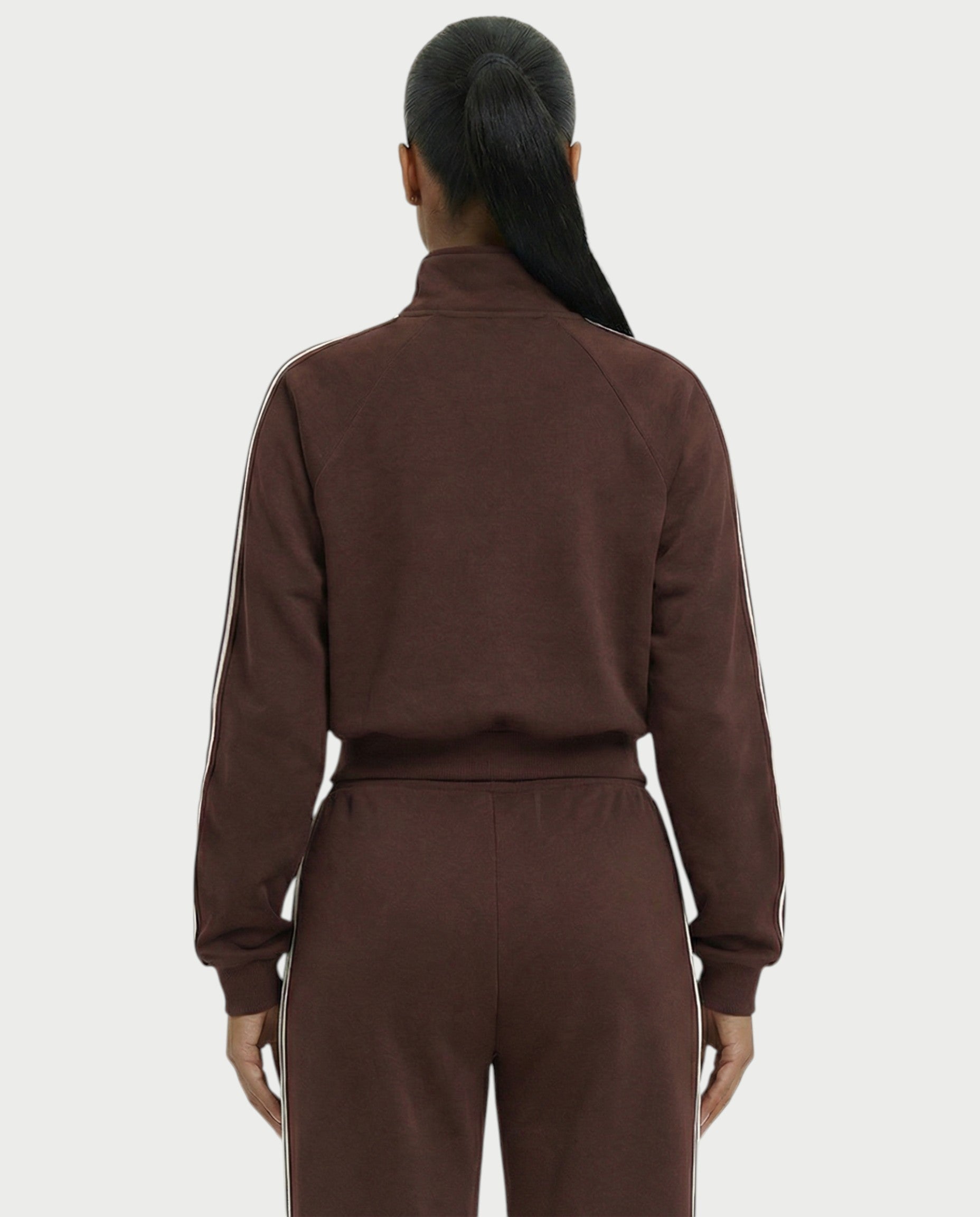 TRISHA Zip-Up Jacket & Wide-Leg Pants Set