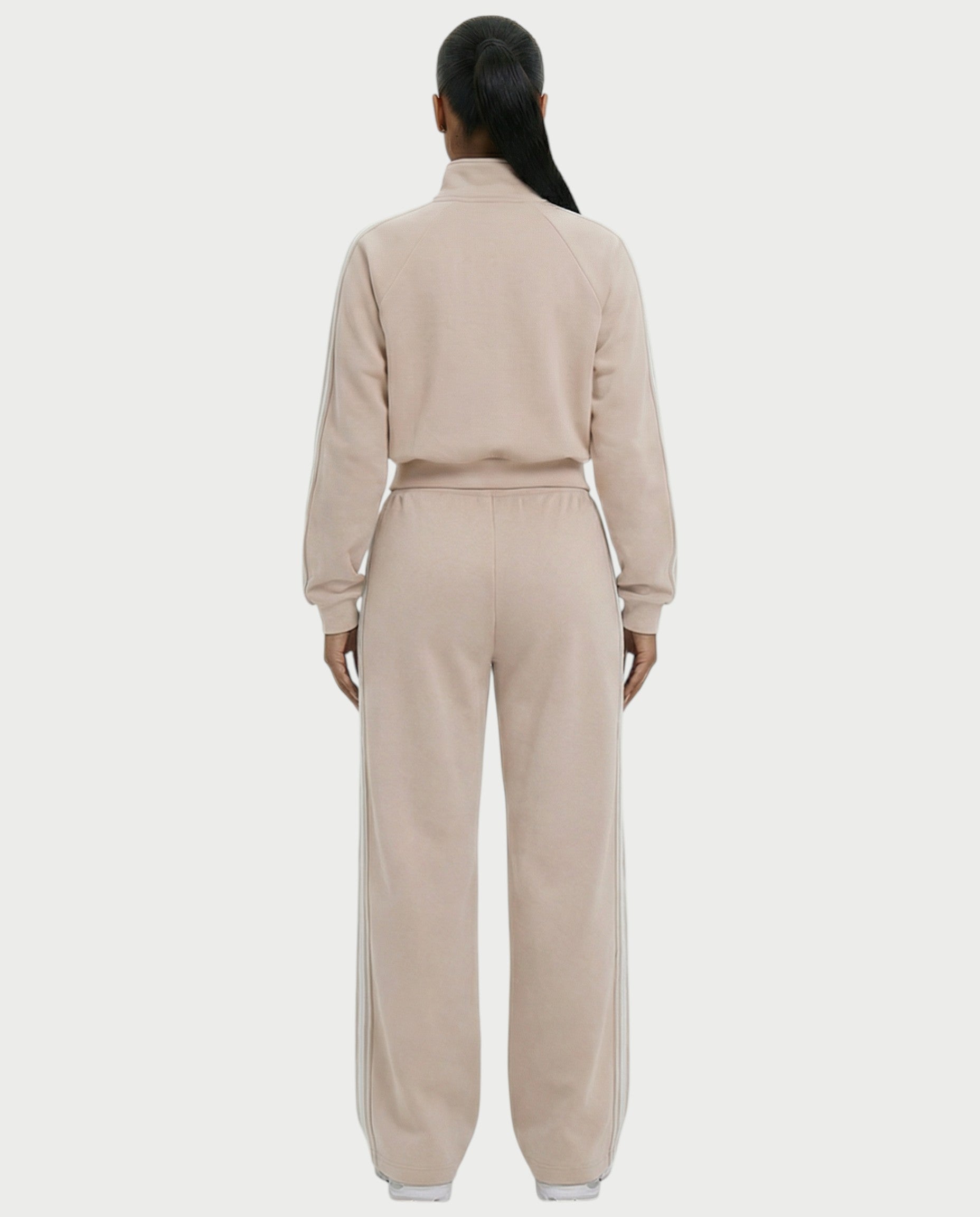 TRISHA Zip-Up Jacket & Wide-Leg Pants Set