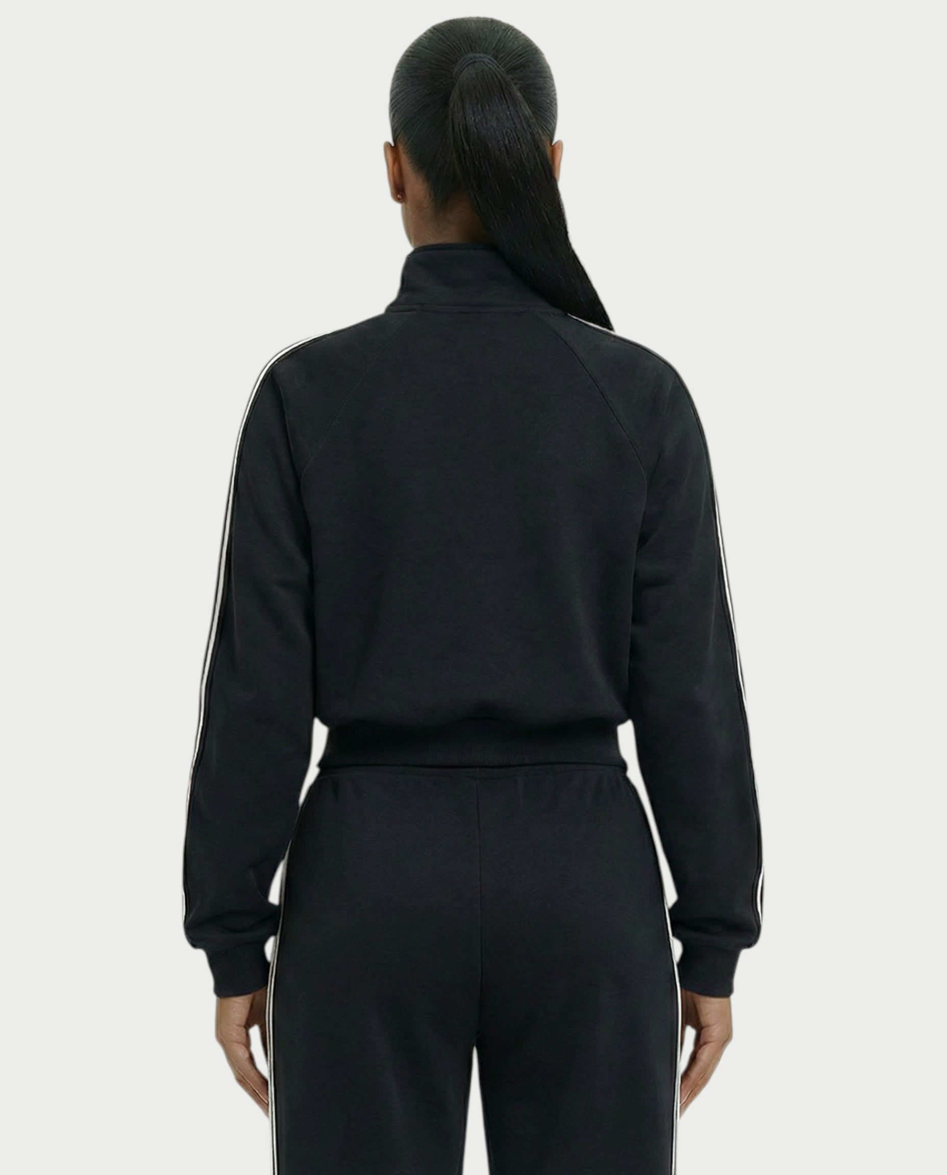 TRISHA Zip-Up Jacket & Wide-Leg Pants Set