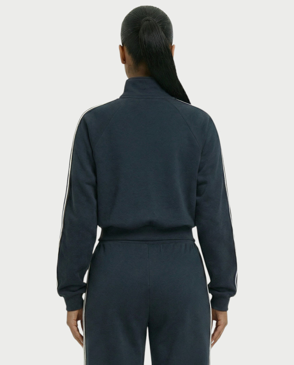 TRISHA Zip-Up Jacket & Wide-Leg Pants Set