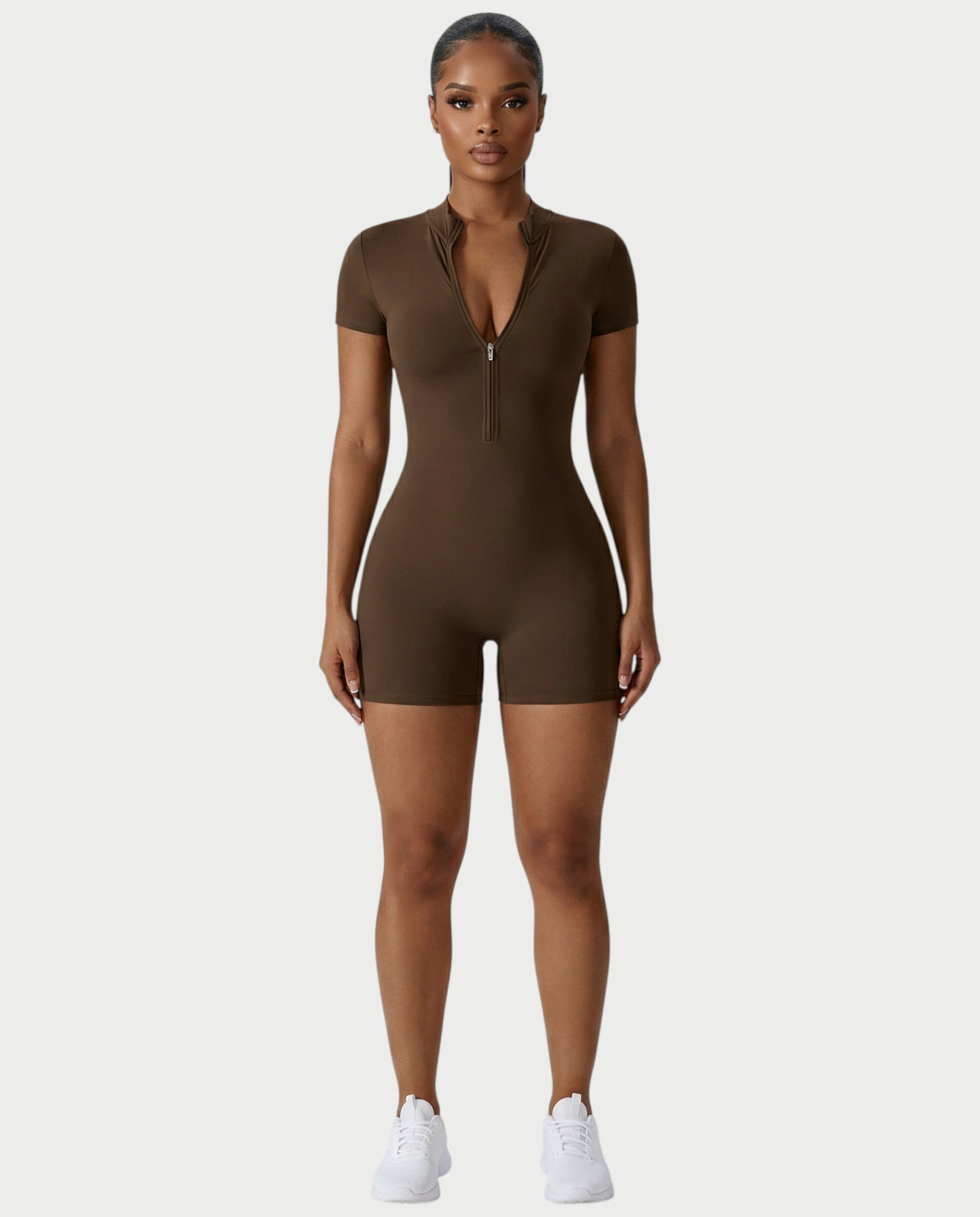 OLYRA Short Sleeve Romper