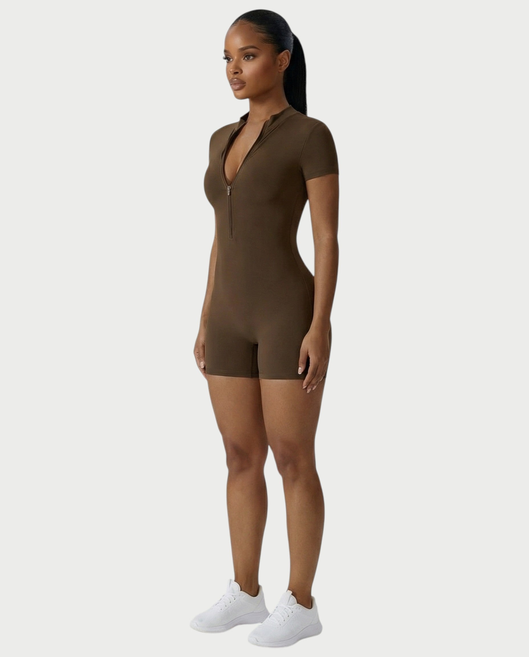 OLYRA Short Sleeve Romper