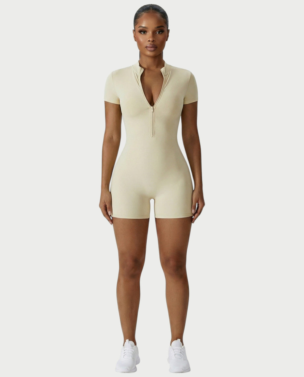OLYRA Short Sleeve Romper