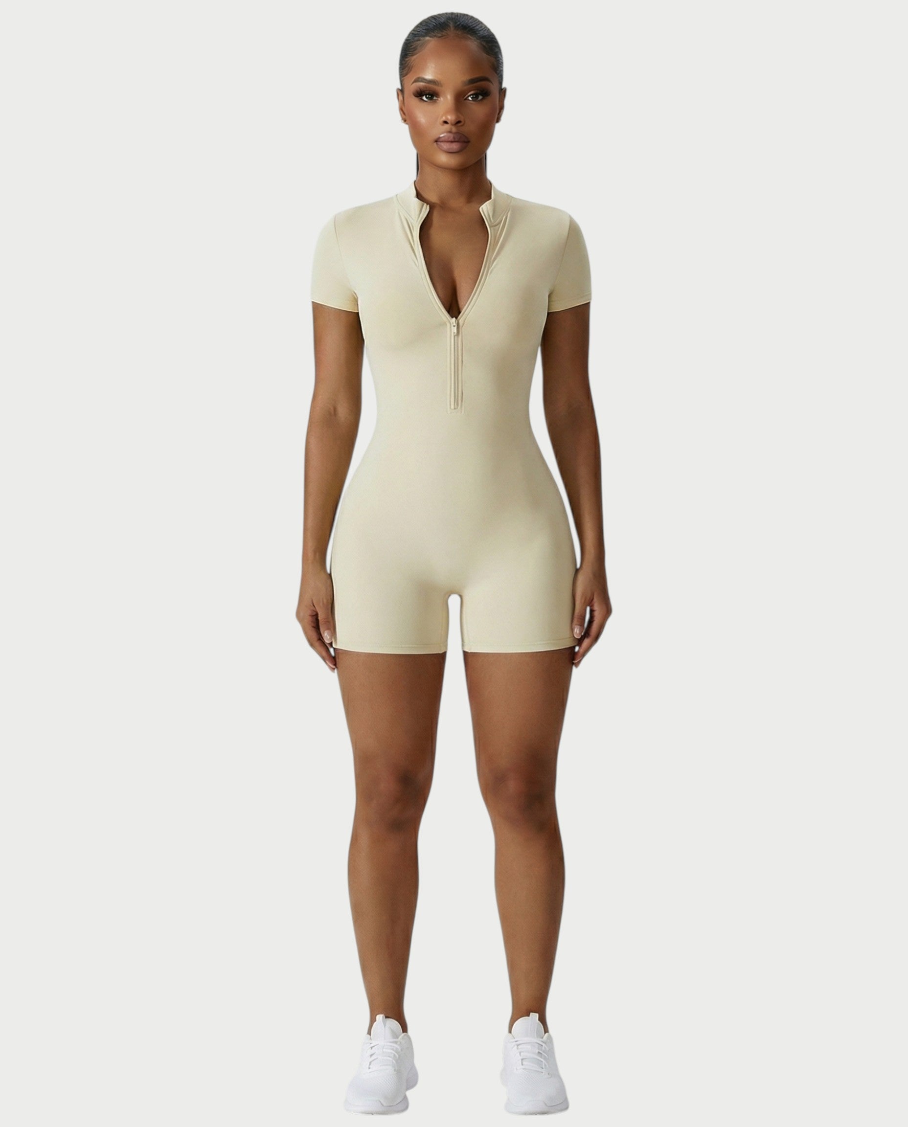 OLYRA Short Sleeve Romper
