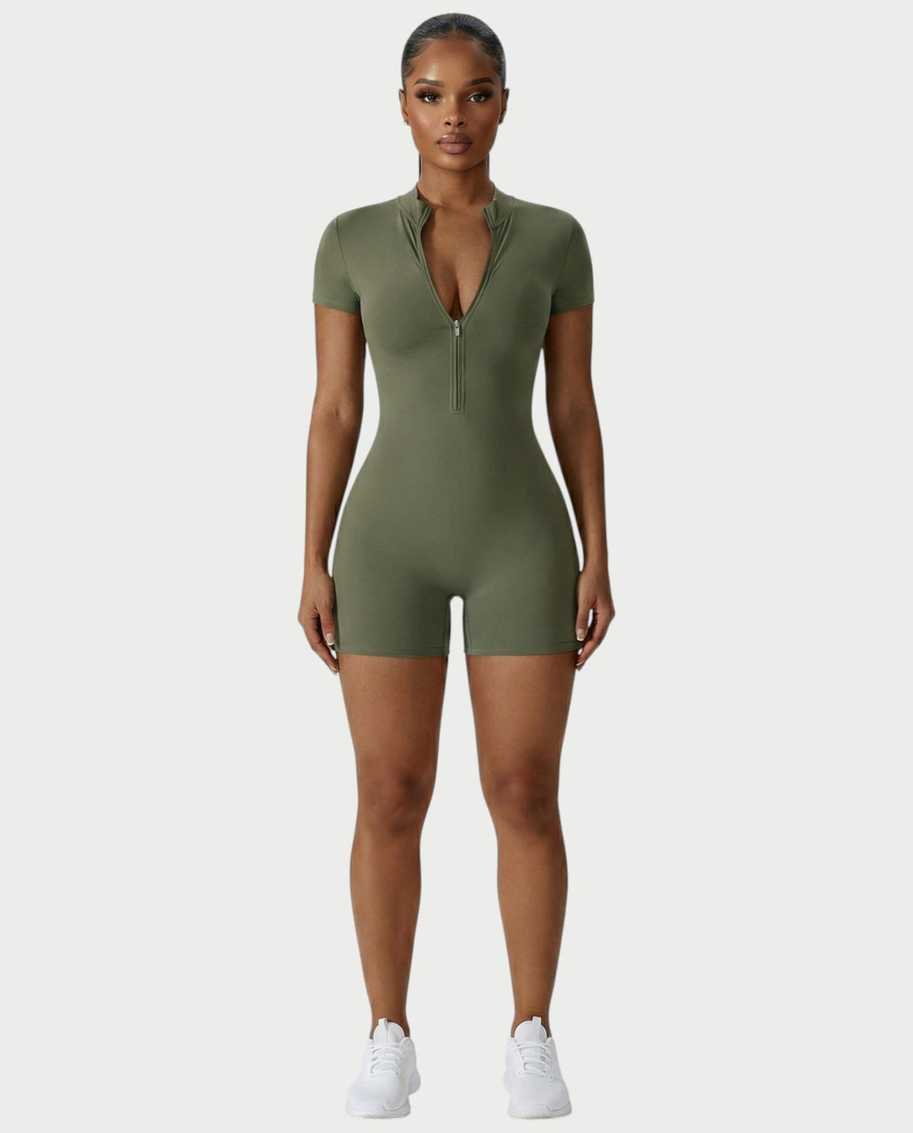 OLYRA Short Sleeve Romper