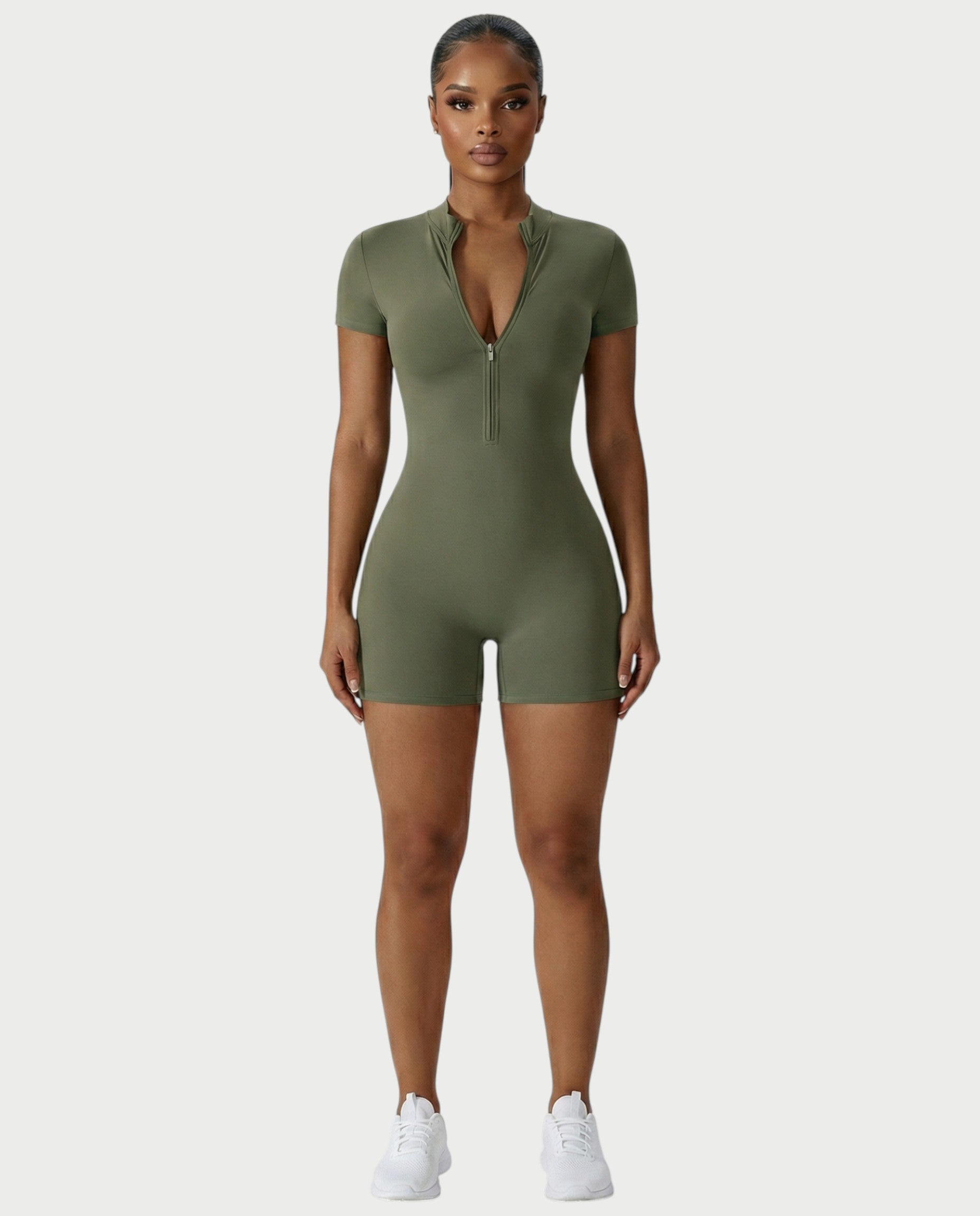OLYRA Short Sleeve Romper