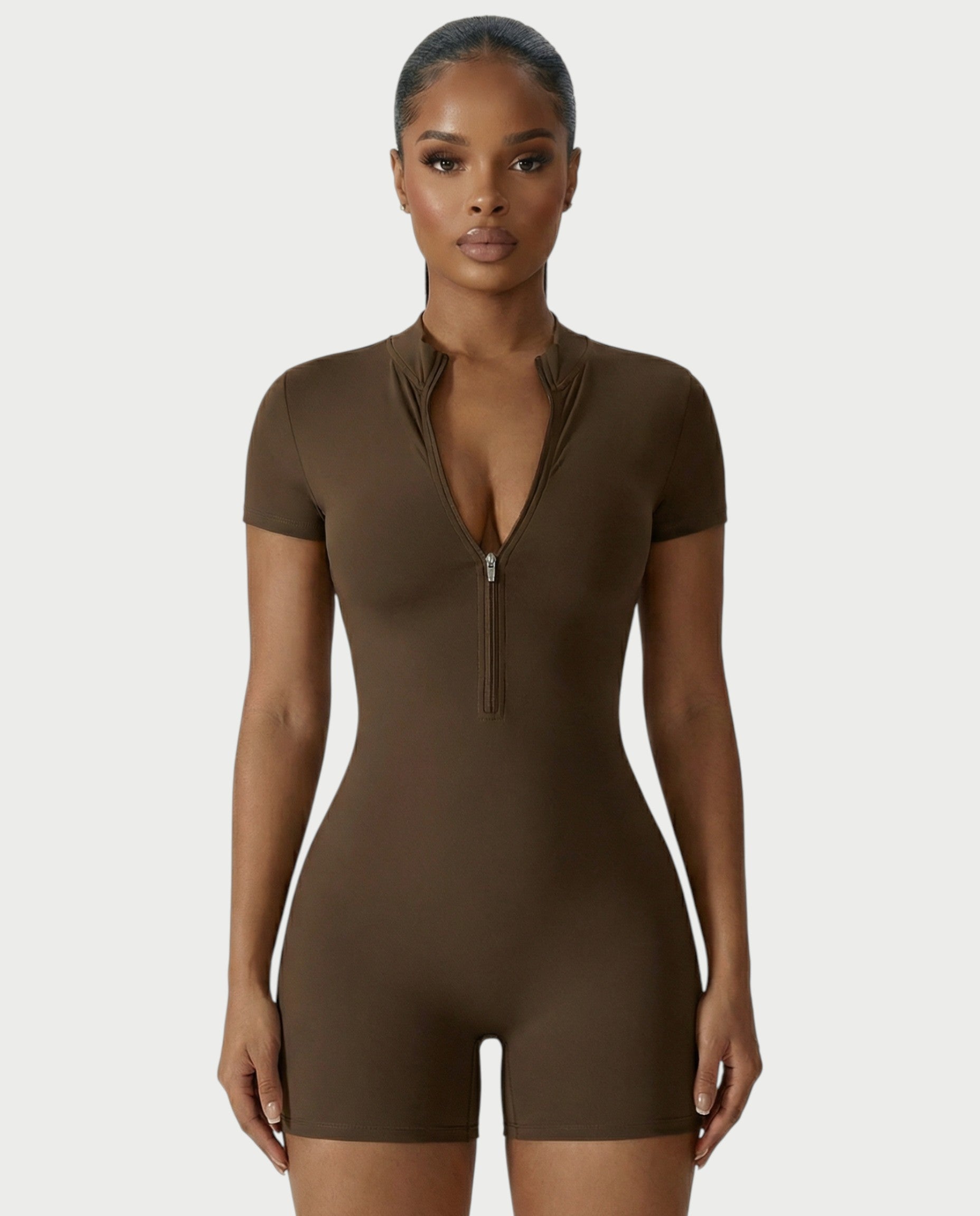 OLYRA Short Sleeve Romper