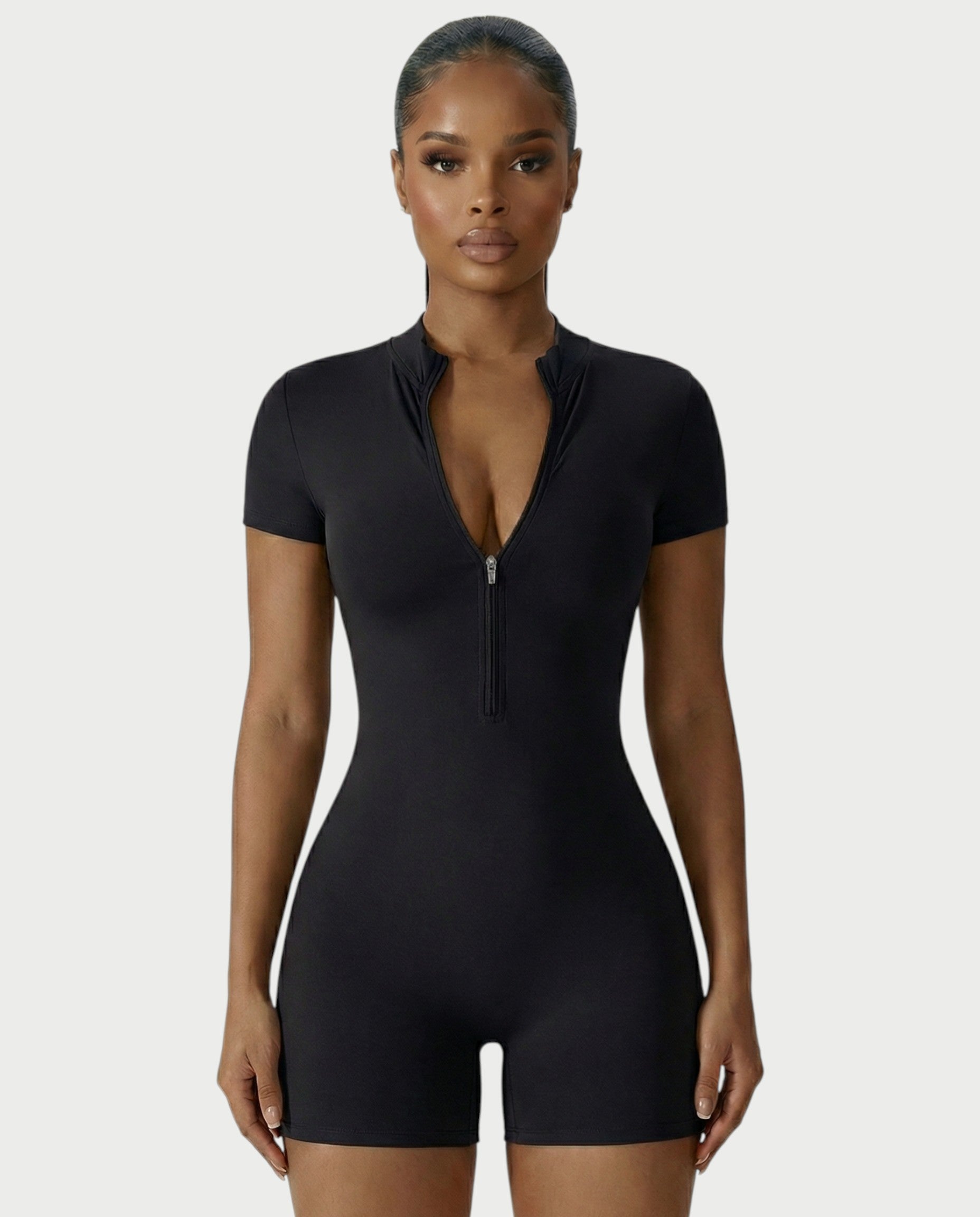 OLYRA Short Sleeve Romper