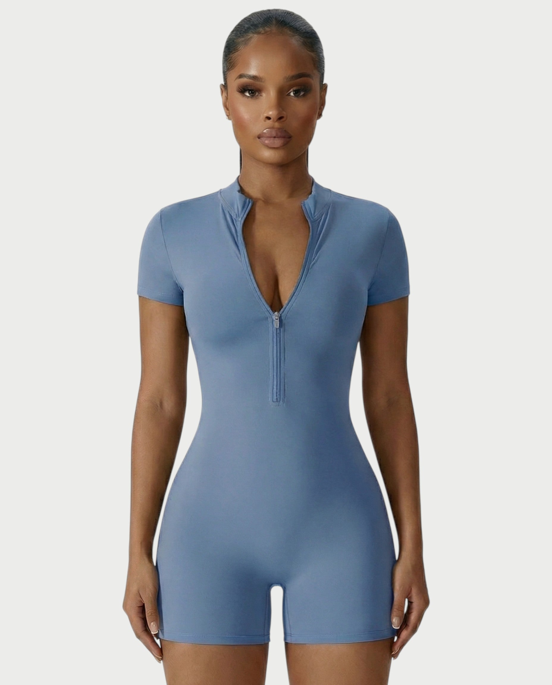 OLYRA Short Sleeve Romper