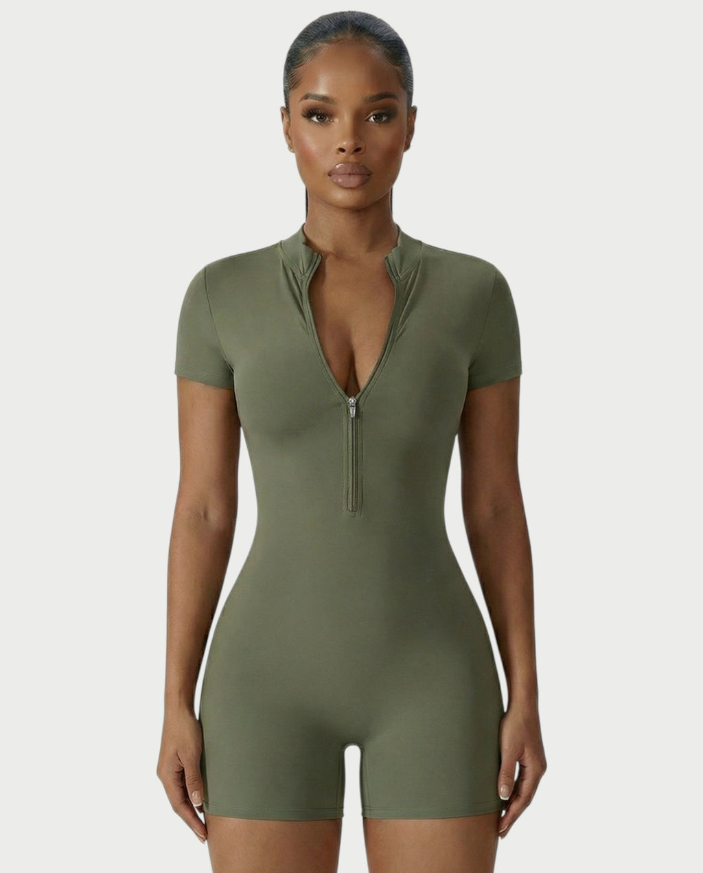 OLYRA Short Sleeve Romper