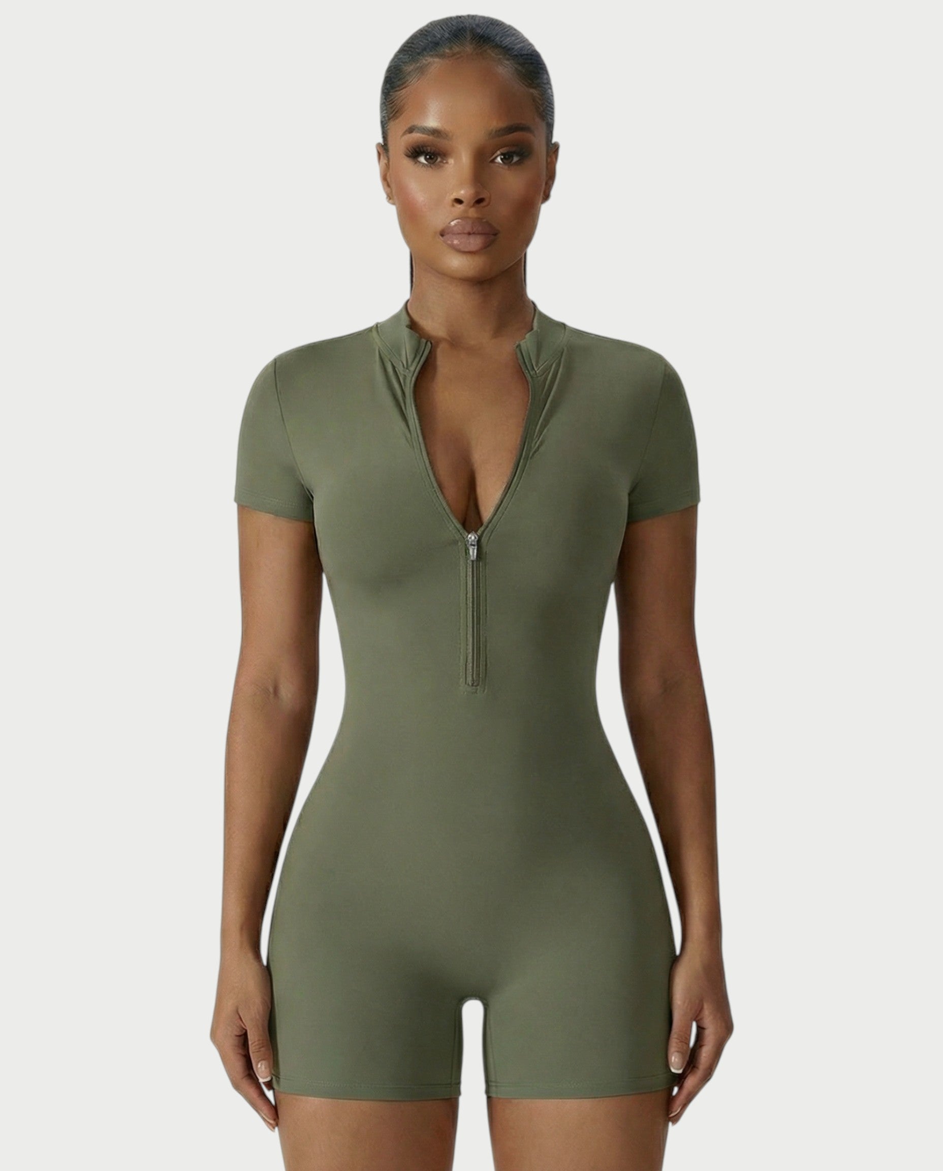 OLYRA Short Sleeve Romper