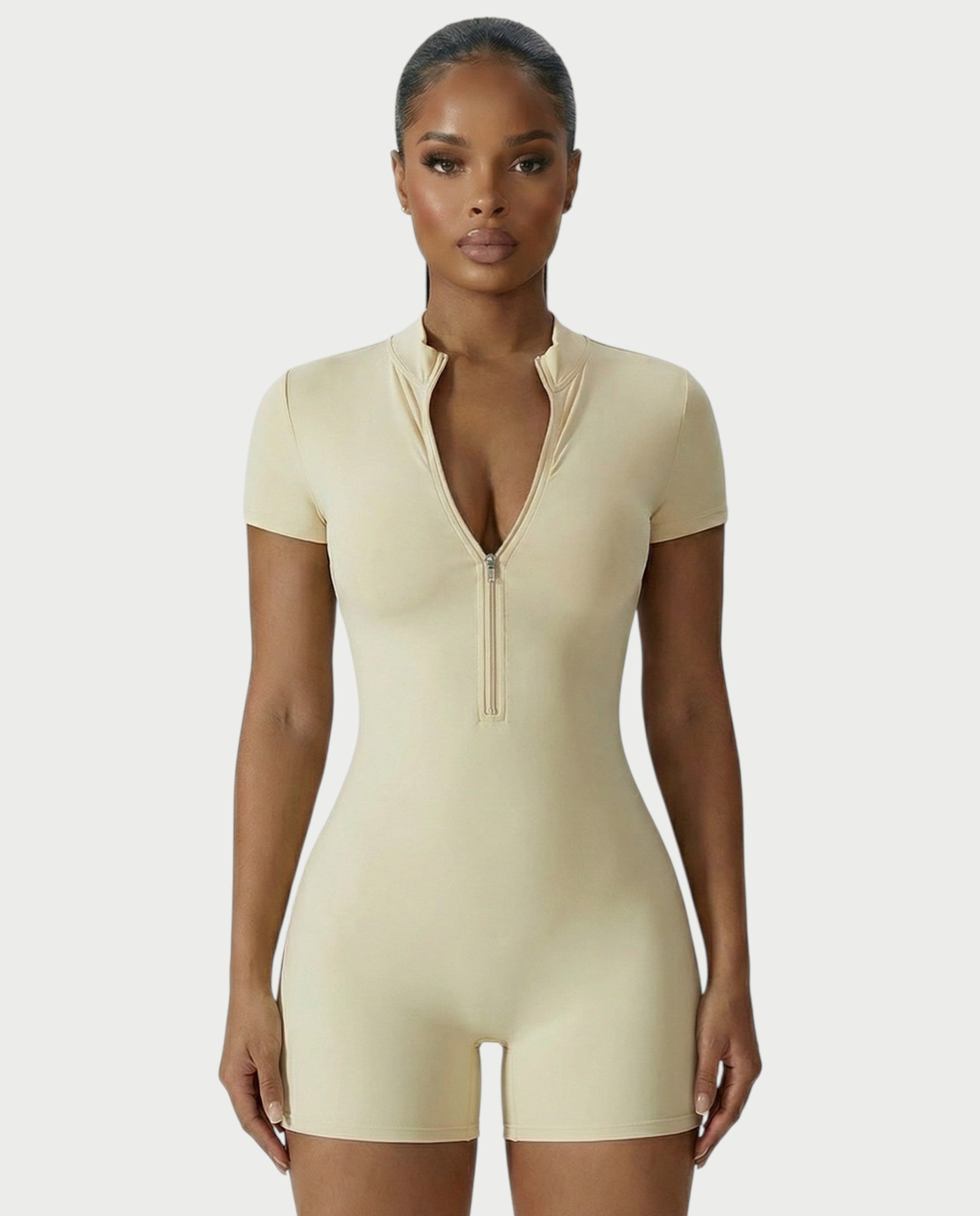 OLYRA Short Sleeve Romper