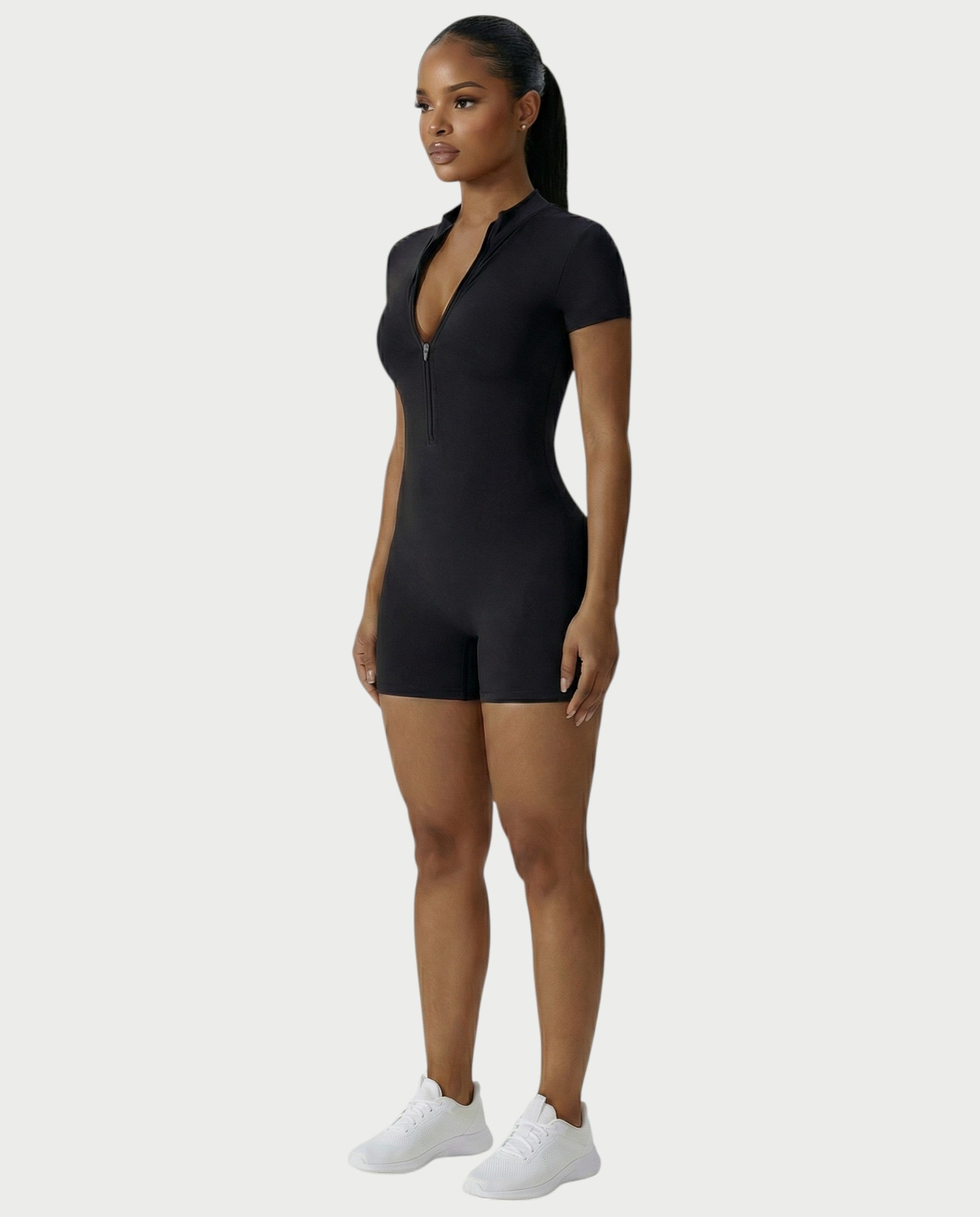 OLYRA Short Sleeve Romper
