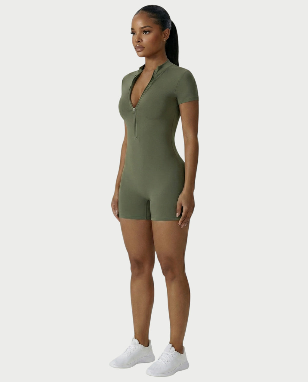 OLYRA Short Sleeve Romper