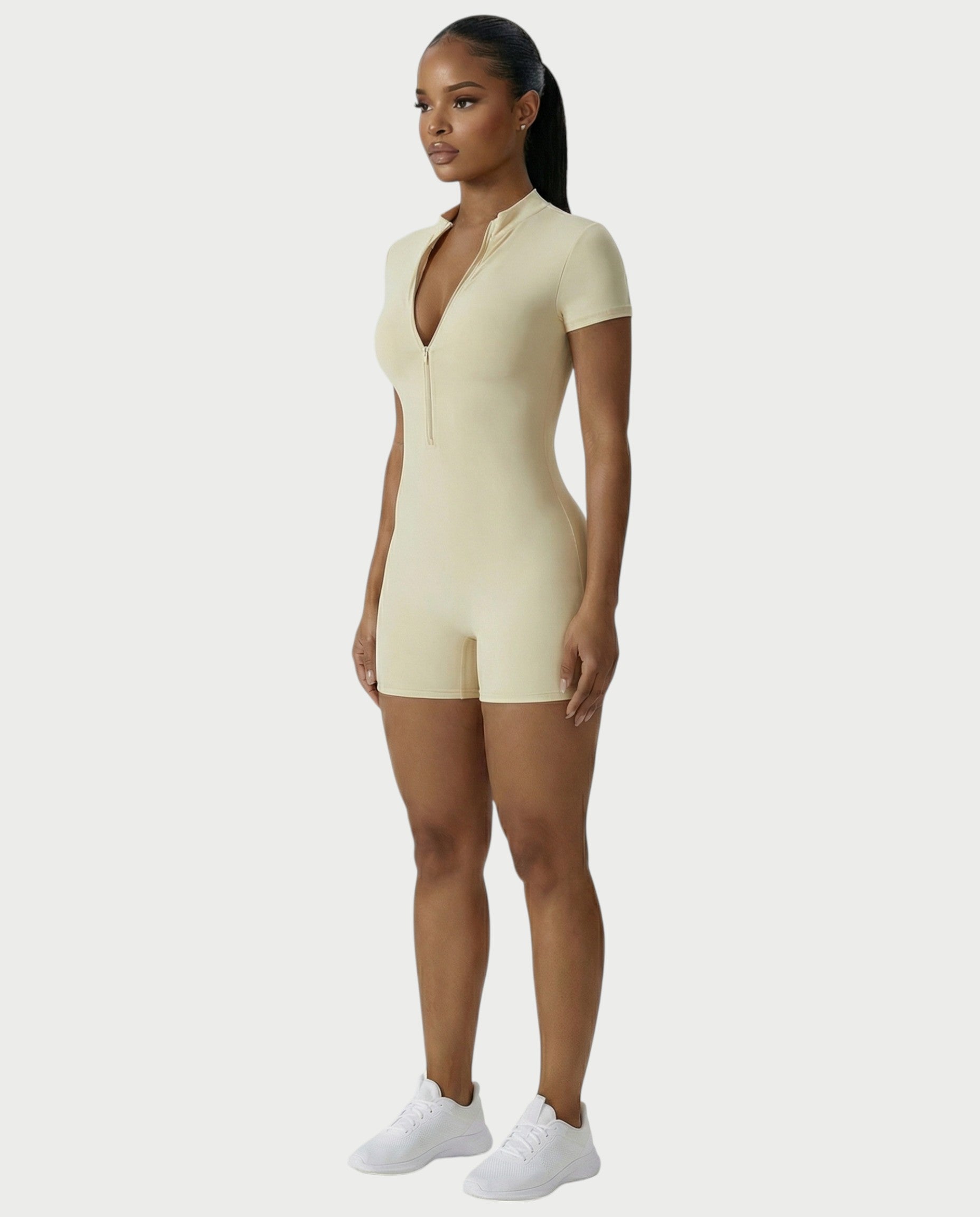 OLYRA Short Sleeve Romper