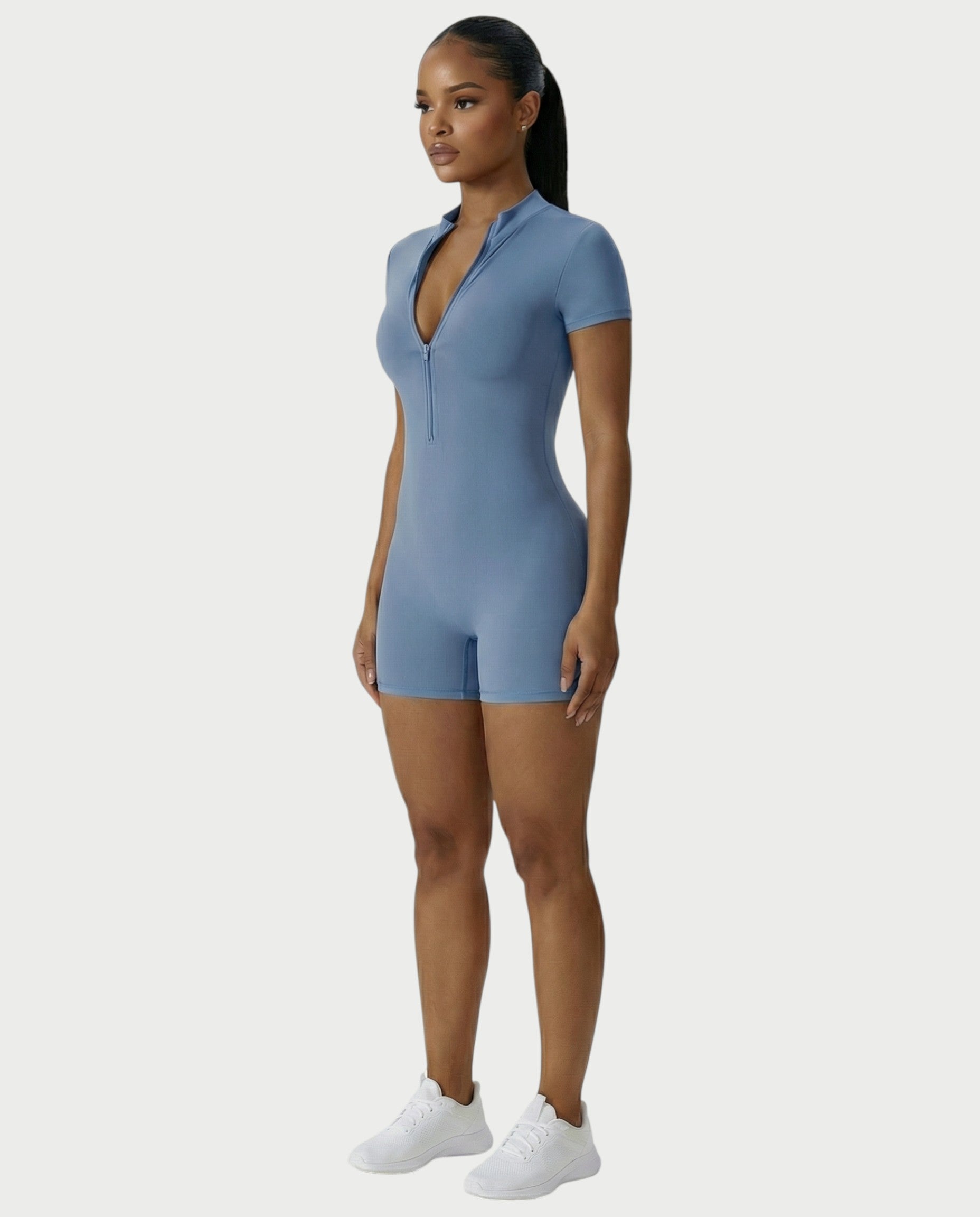 OLYRA Short Sleeve Romper