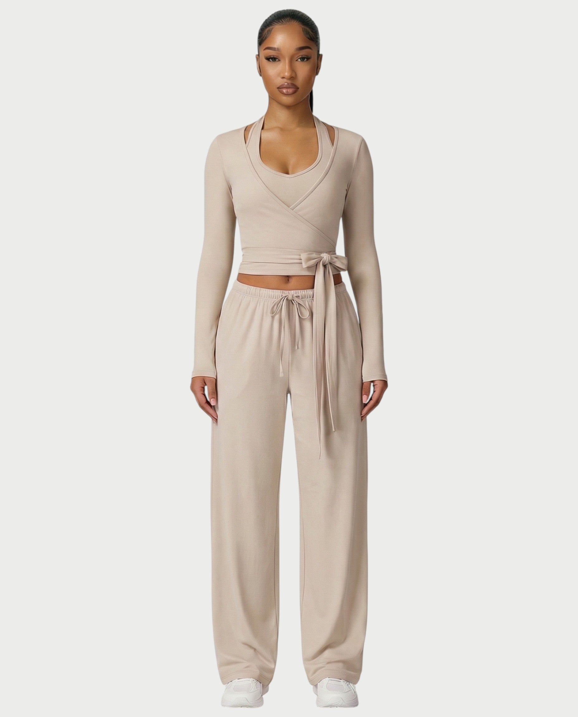 LOREN Wrap-Tie 3-Piece Lounge Set