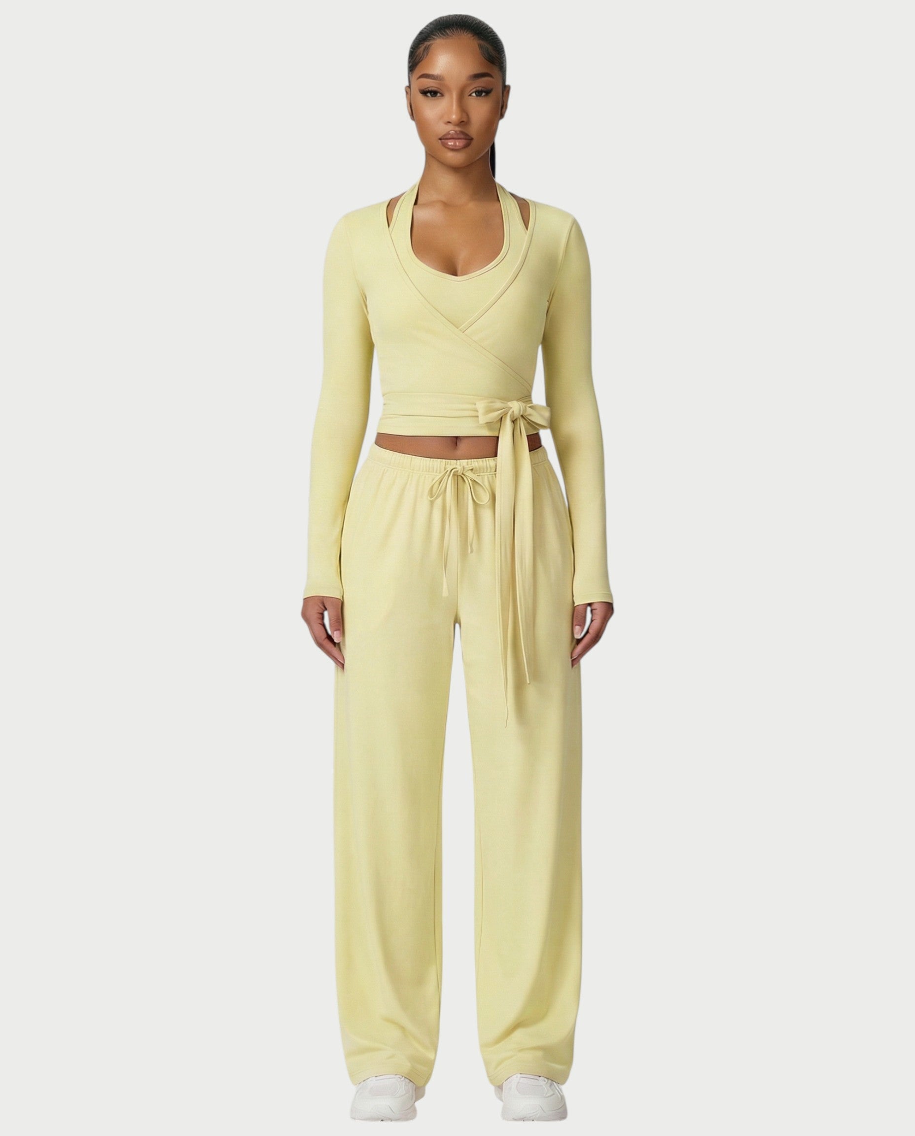 LOREN Wrap-Tie 3-Piece Lounge Set