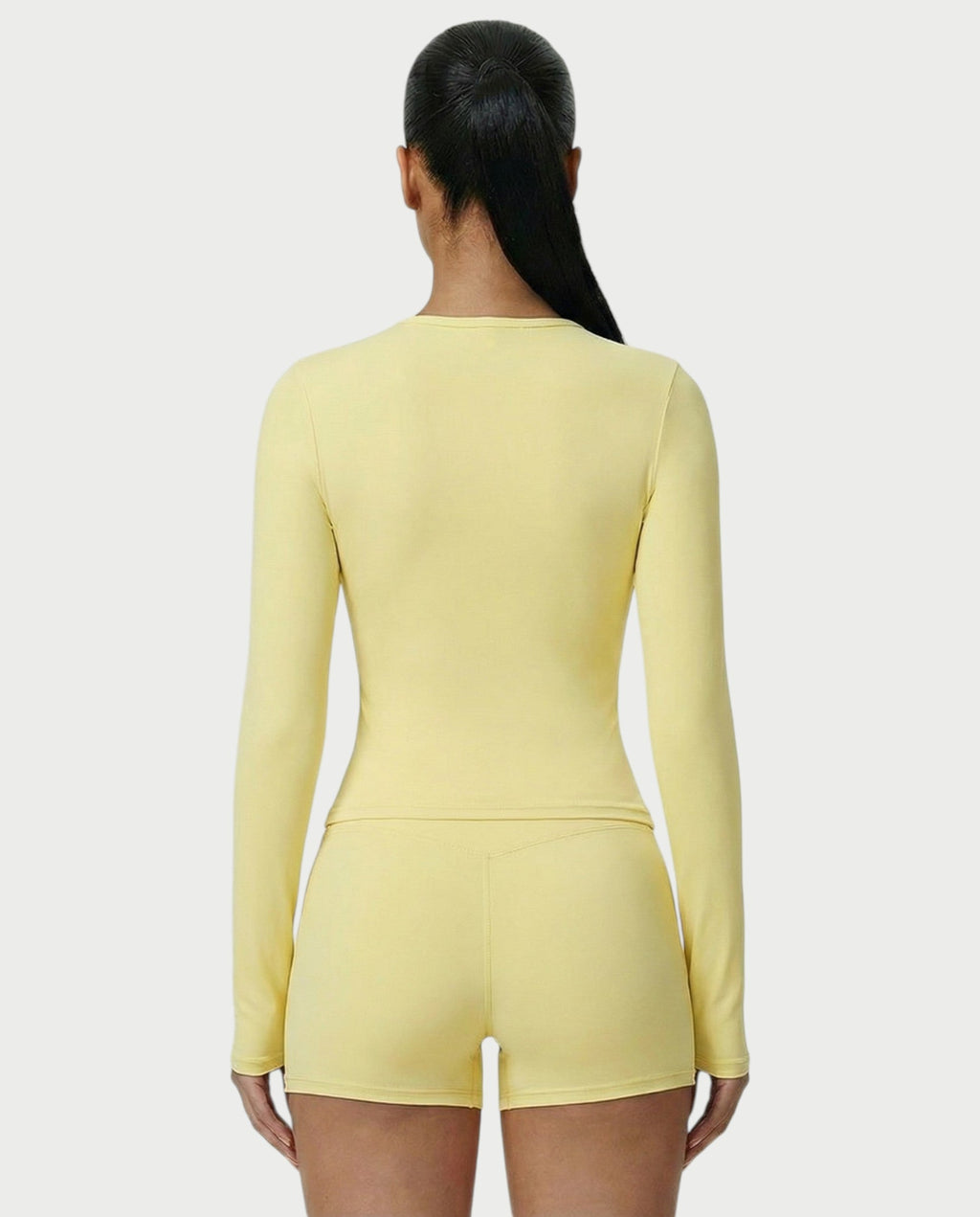 MELYA Long Sleeve Sporty Crew Neck Top