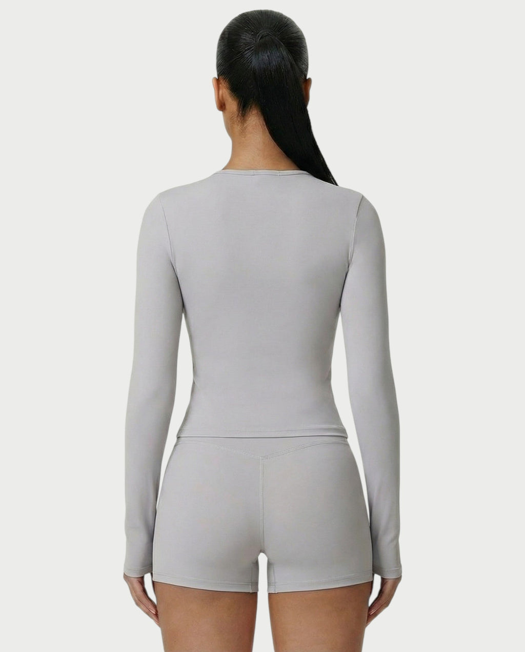 MELYA Long Sleeve Sporty Crew Neck Top