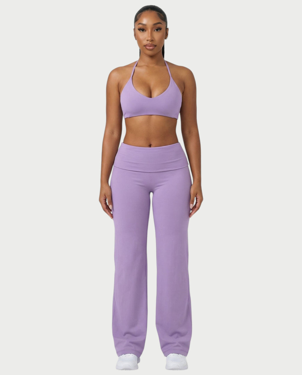 MELRA Fold Over Wide Leg Pants
