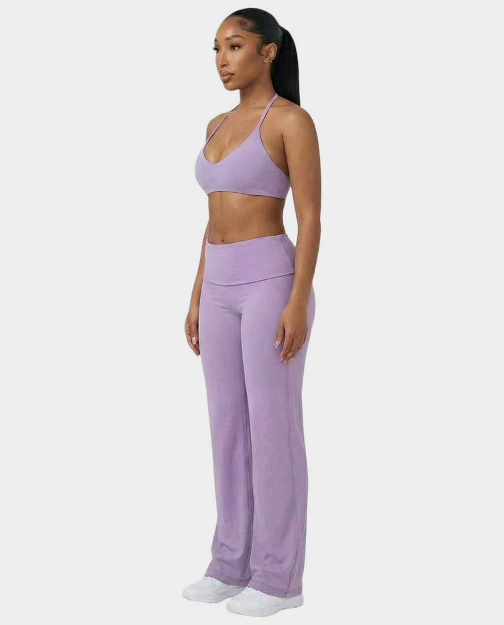 MELRA Fold Over Wide Leg Pants