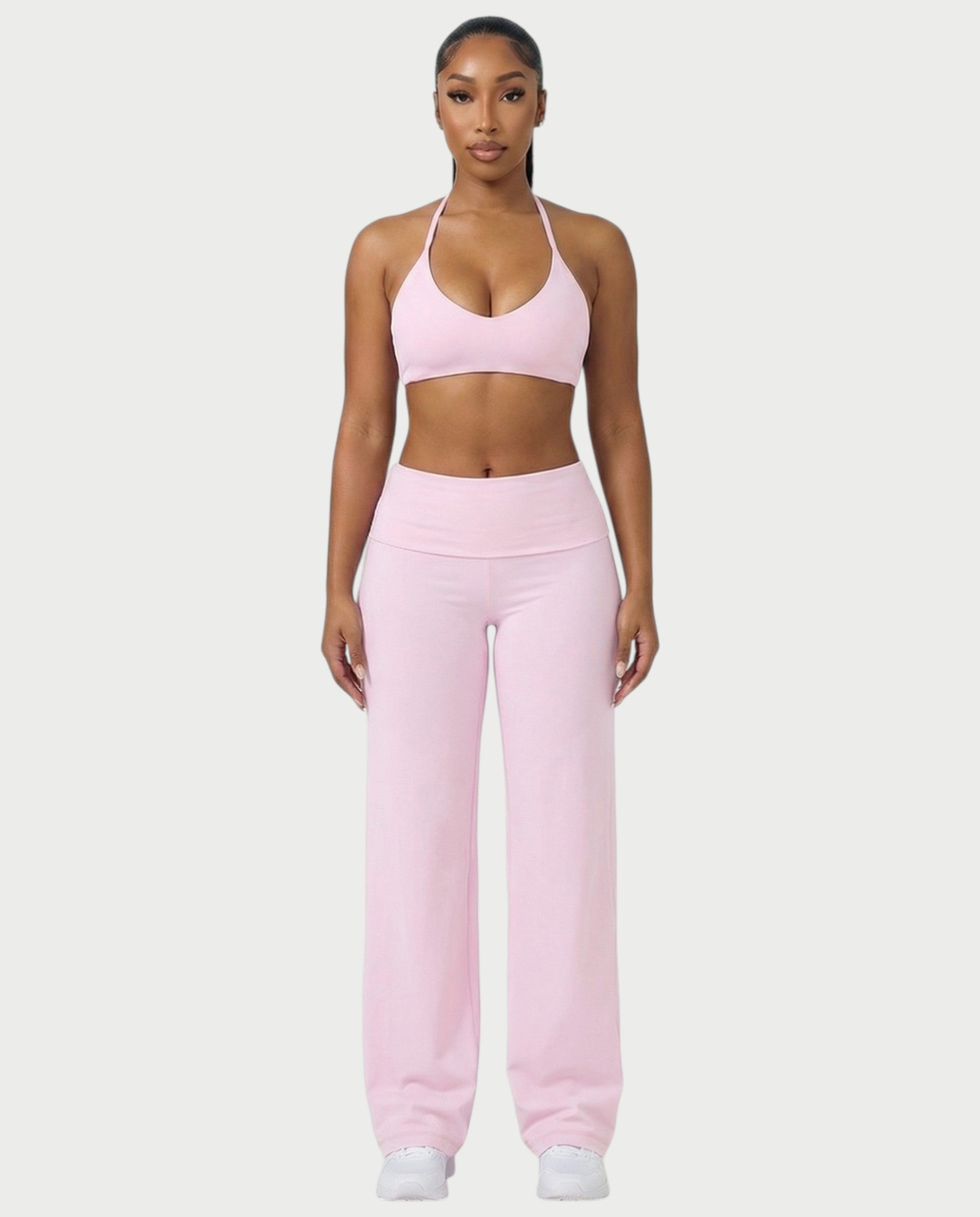 MELRA Fold Over Wide Leg Pants