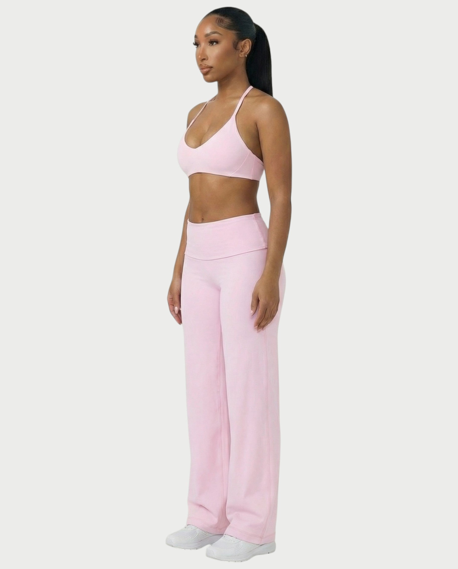 MELRA Fold Over Wide Leg Pants