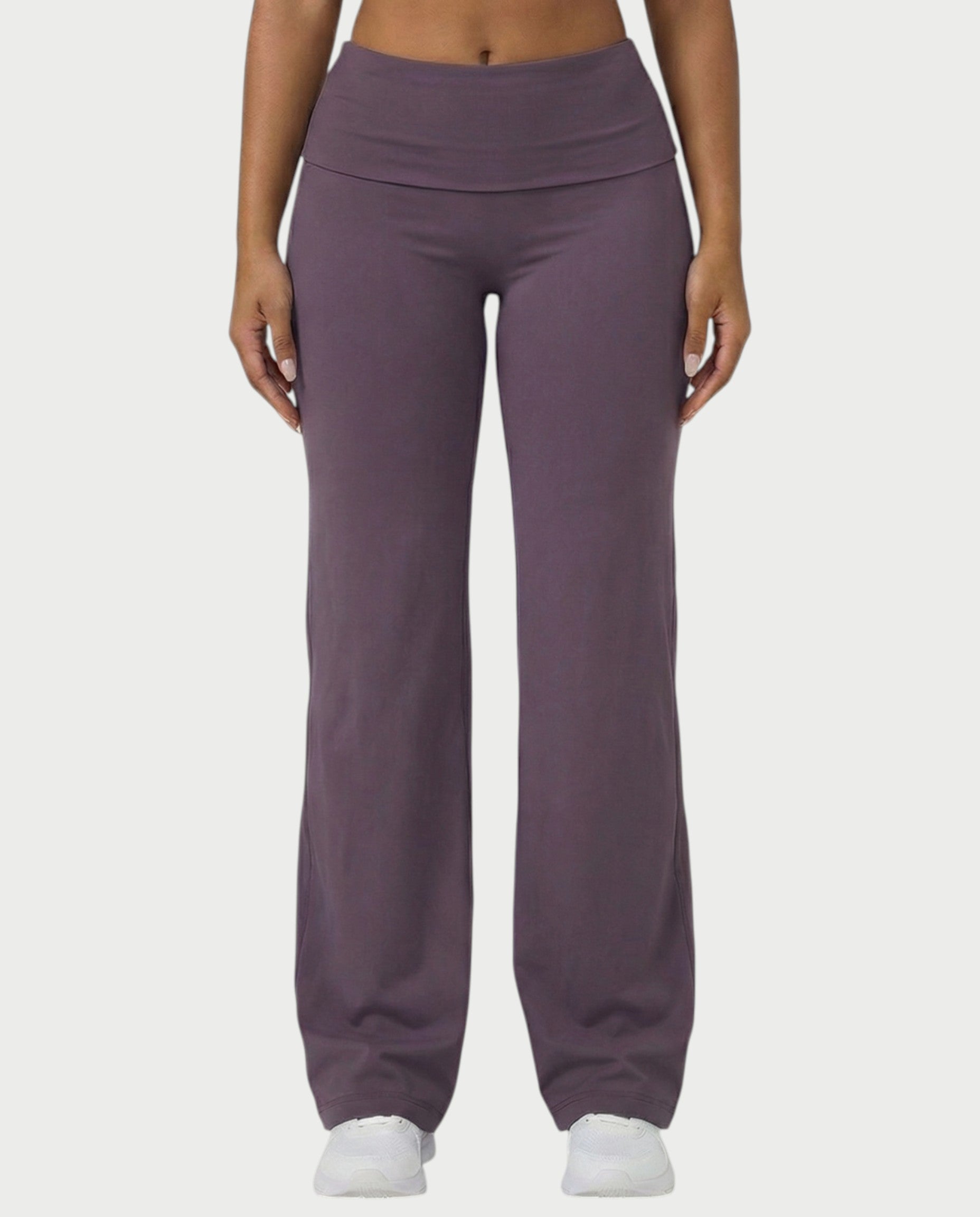 MELRA Fold Over Wide Leg Pants