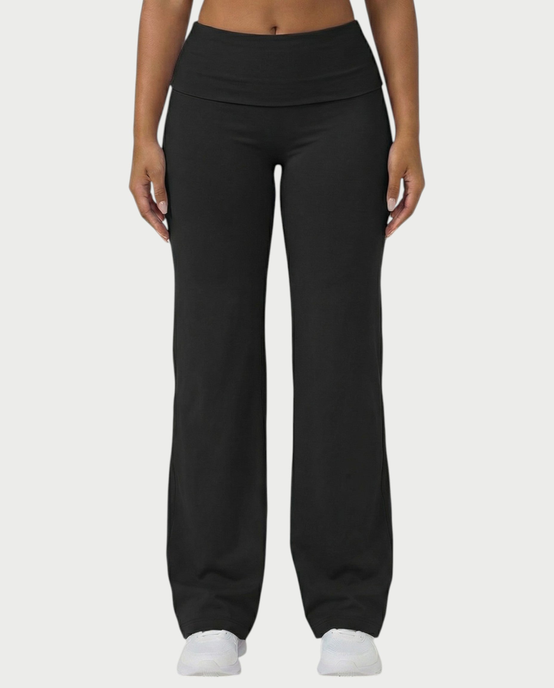 MELRA Fold Over Wide Leg Pants