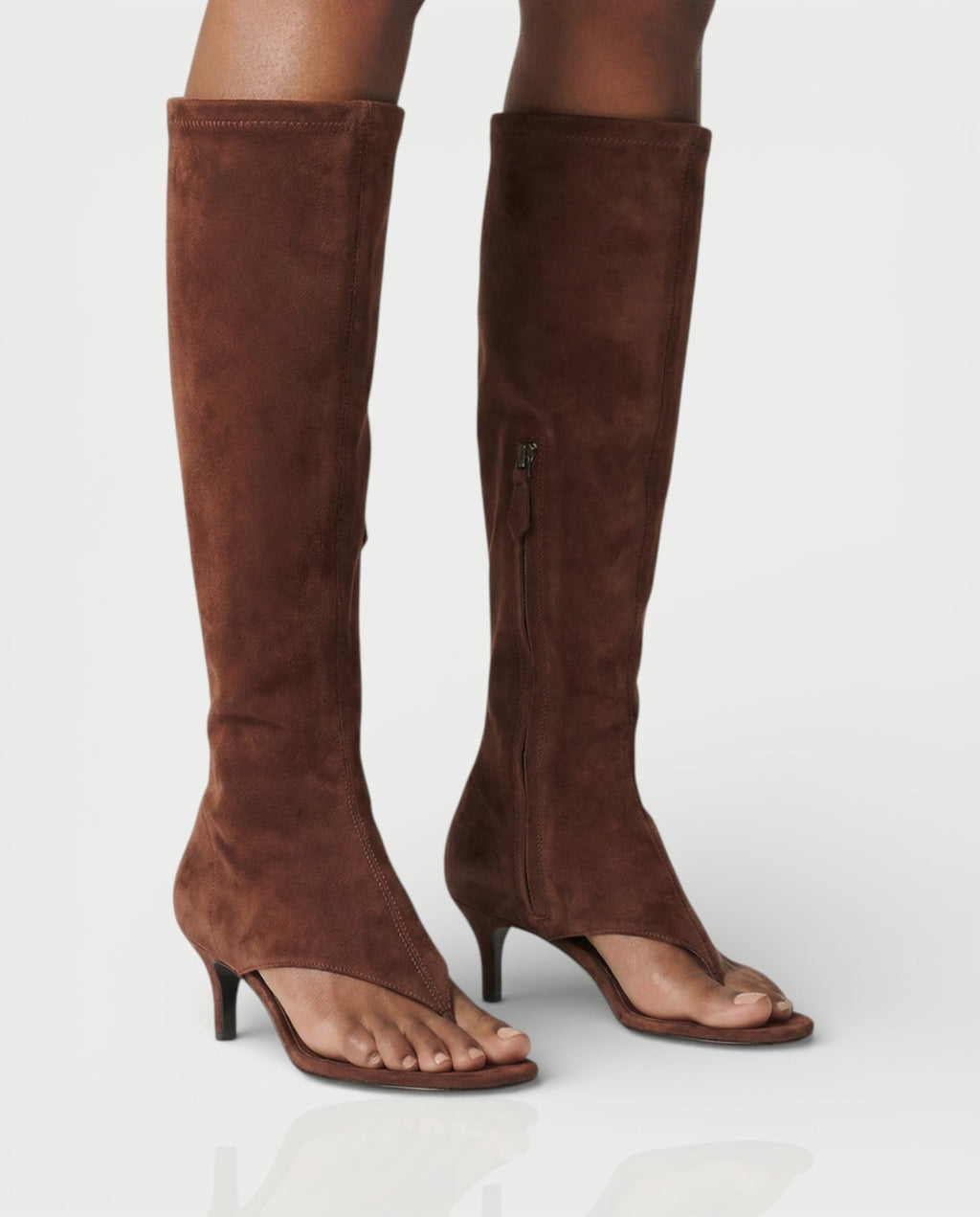 HOLIRA Knee-High Thong Sandal Heels