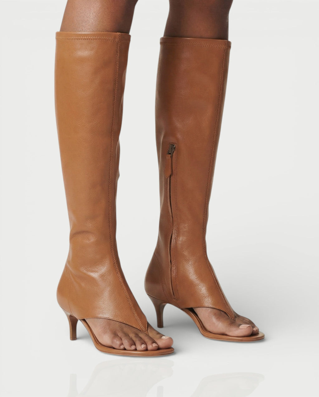 HOLIRA Knee-High Thong Sandal Heels