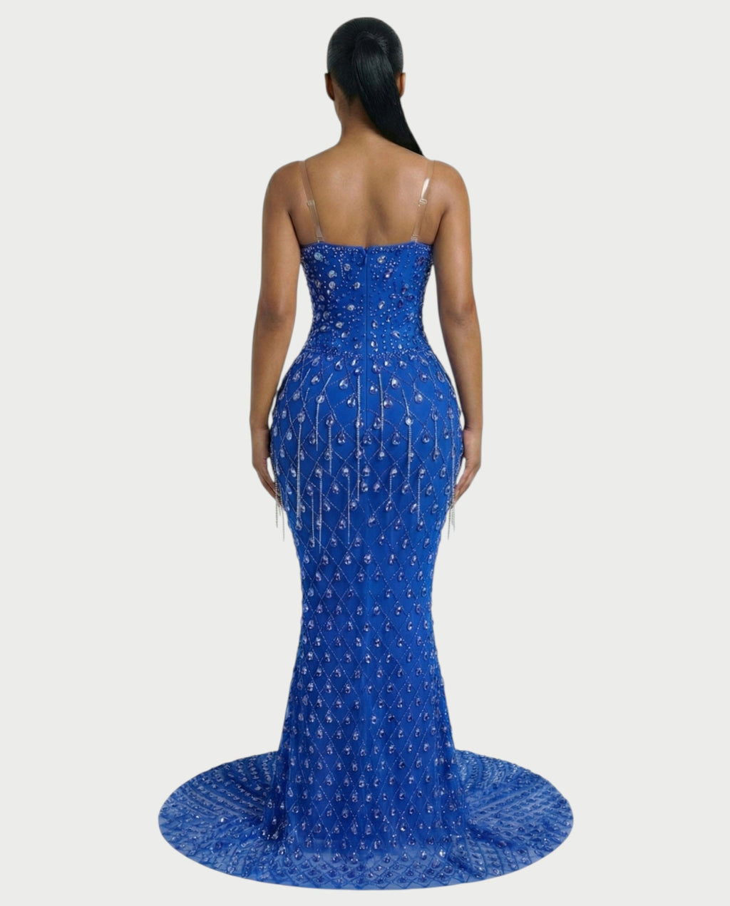 RULEAN Rhinestone Embellished Mermaid Maxi Dress