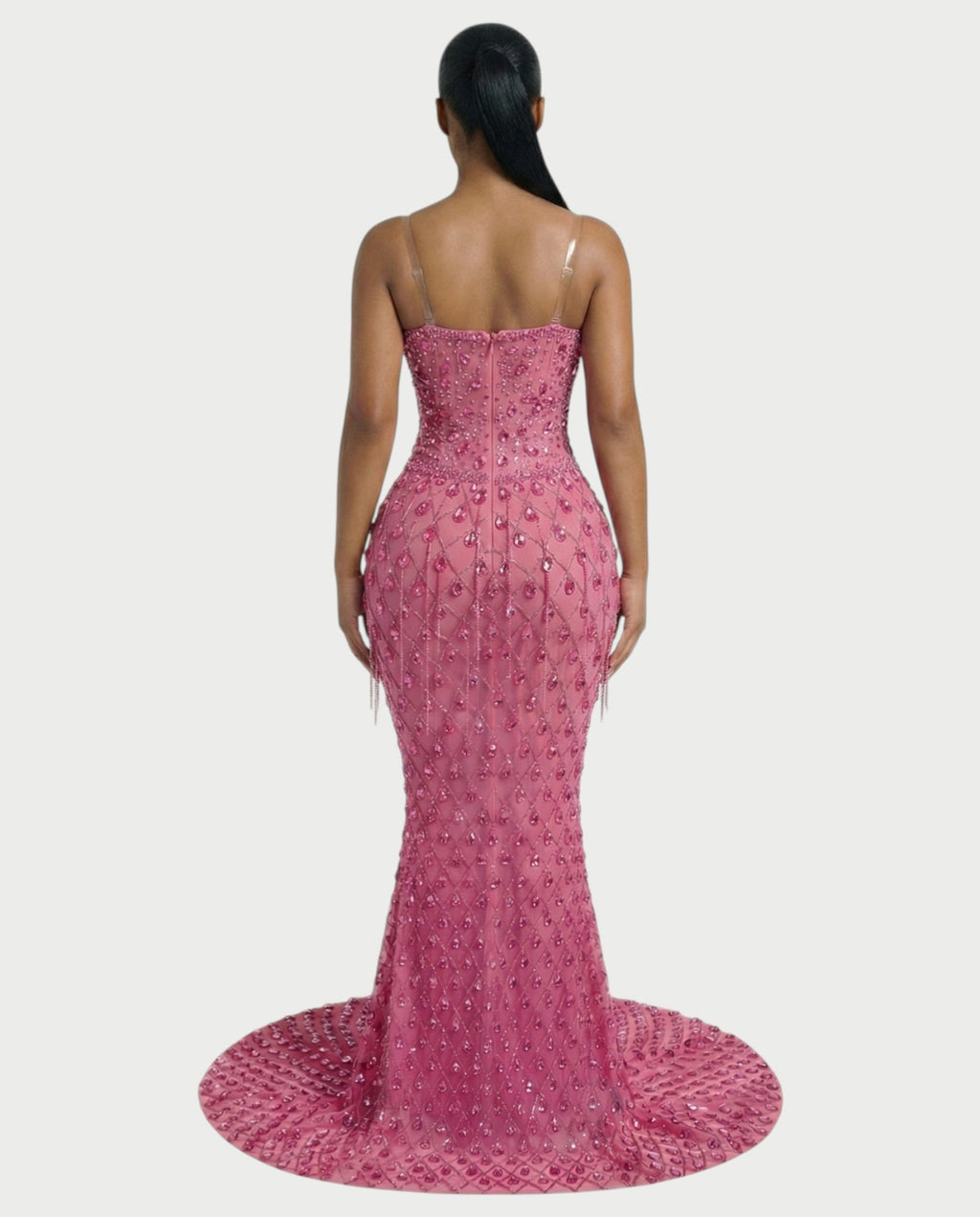 RULEAN Rhinestone Embellished Mermaid Maxi Dress
