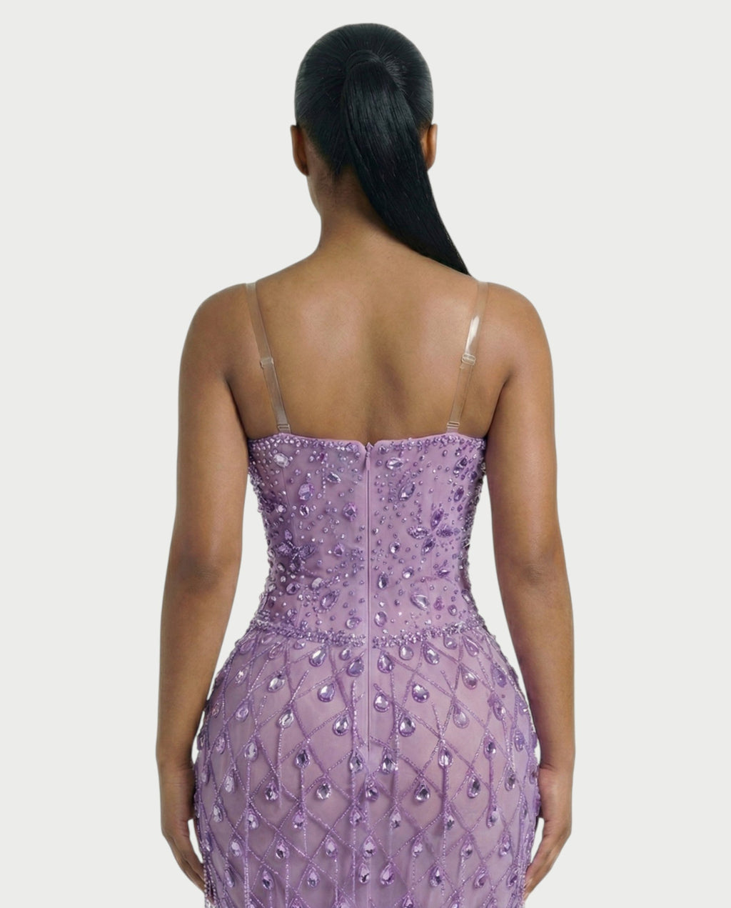 RULEAN Rhinestone Embellished Mermaid Maxi Dress