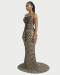 RULEAN Rhinestone Embellished Mermaid Maxi Dress
