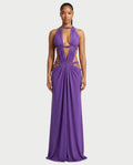 SOLEYA Cutout Halter Maxi Dress