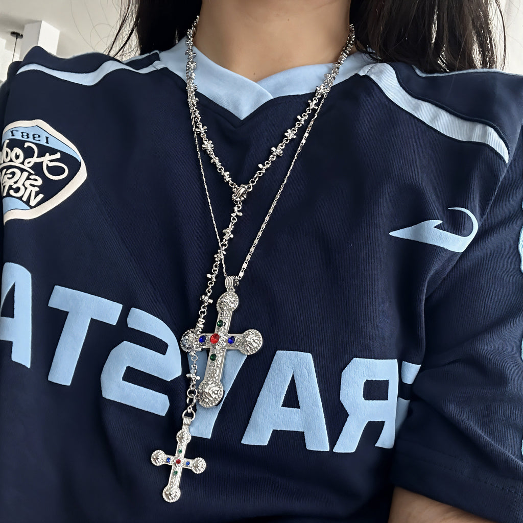 Cross Link Chain Necklace