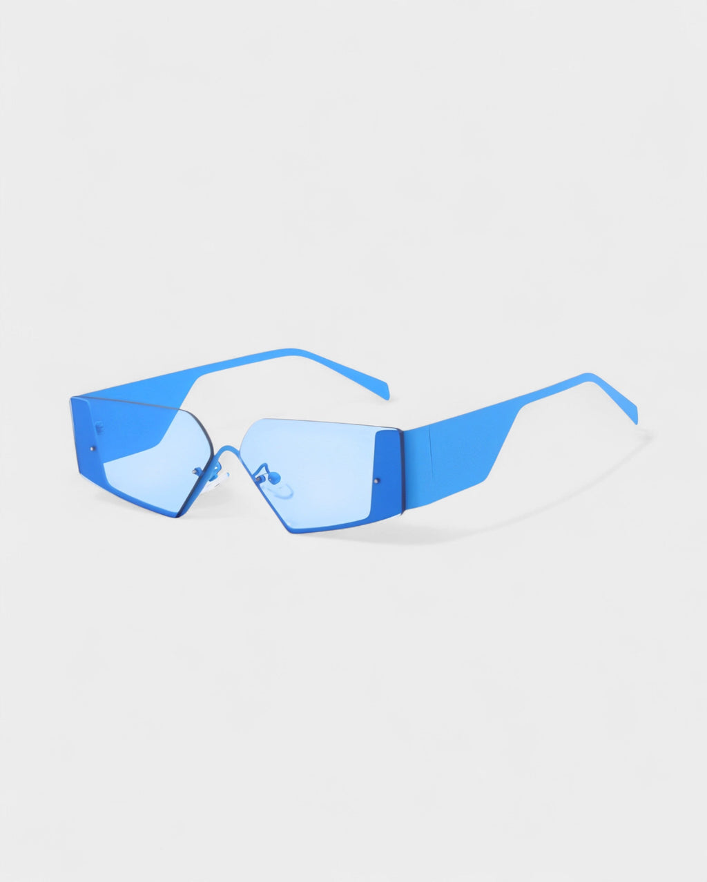 JANNA Y2K Style Asymmetrical Rectangle Sunglasses