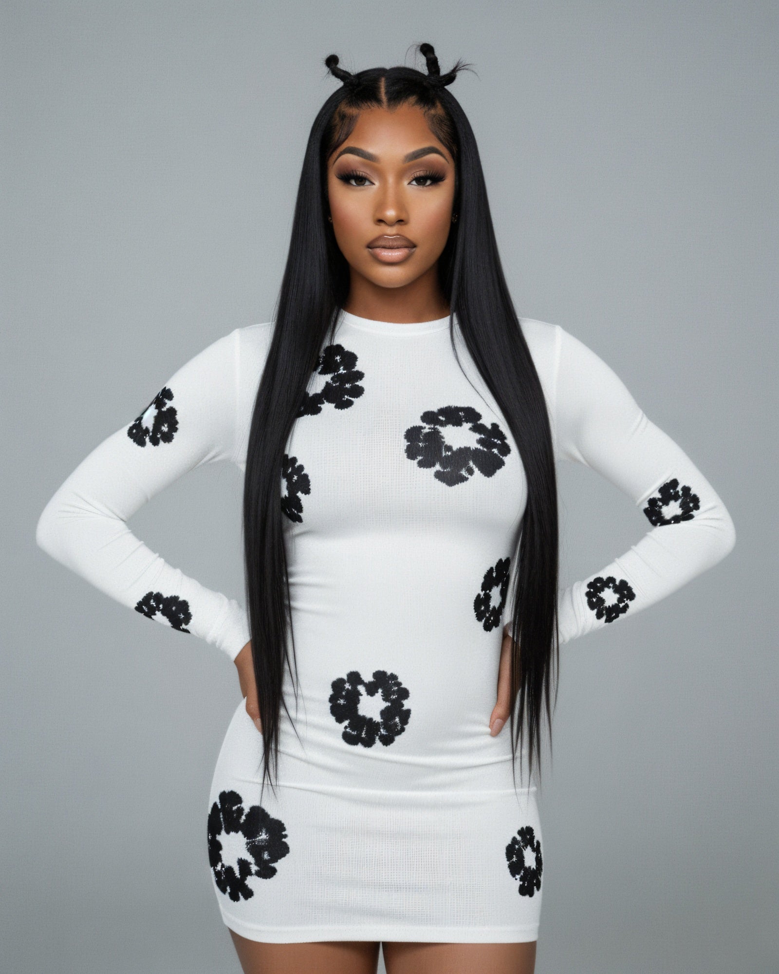 SORELL Flower Print Mini Dress