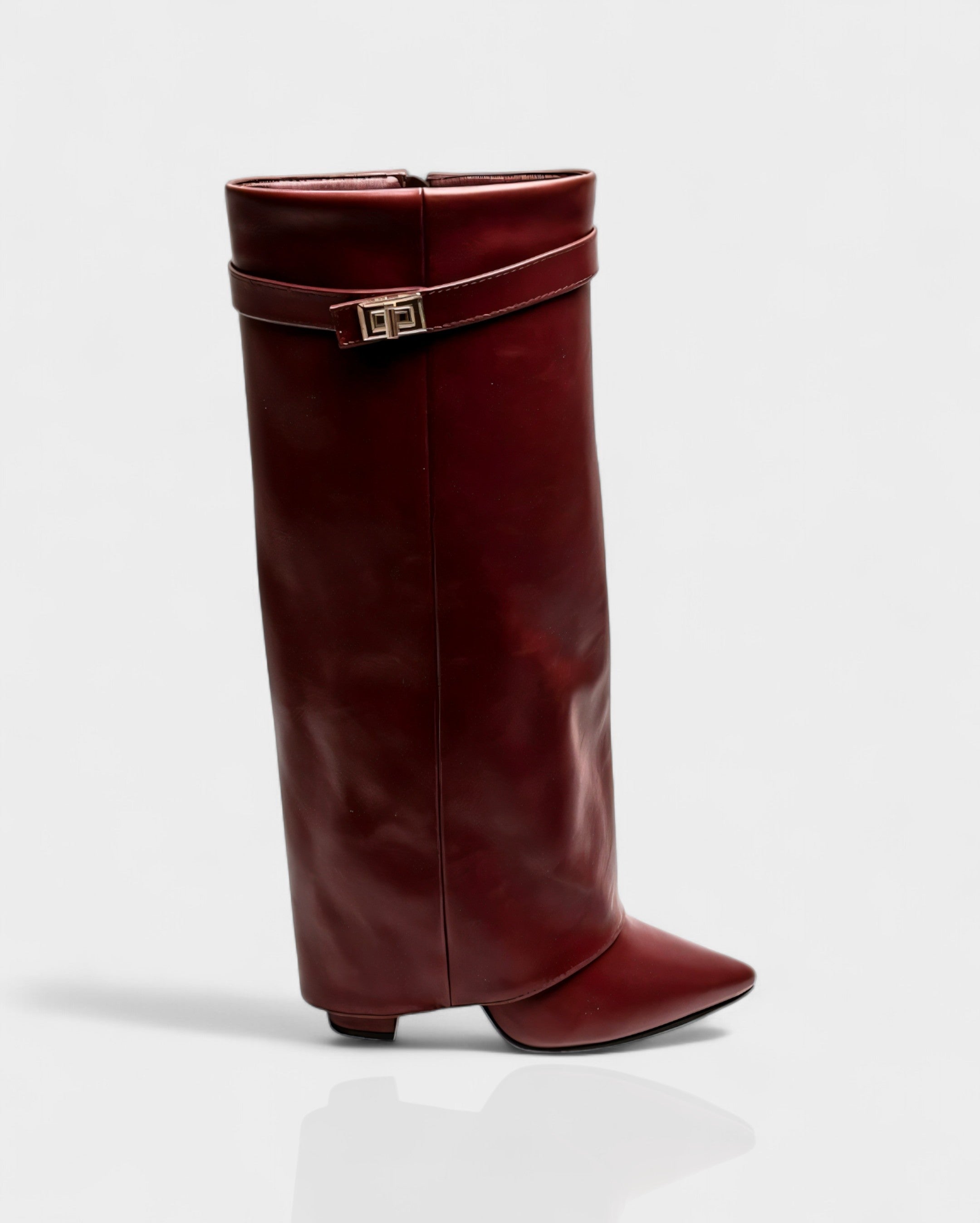 MAISY Straight Pointed-Toe Knee-High Boots