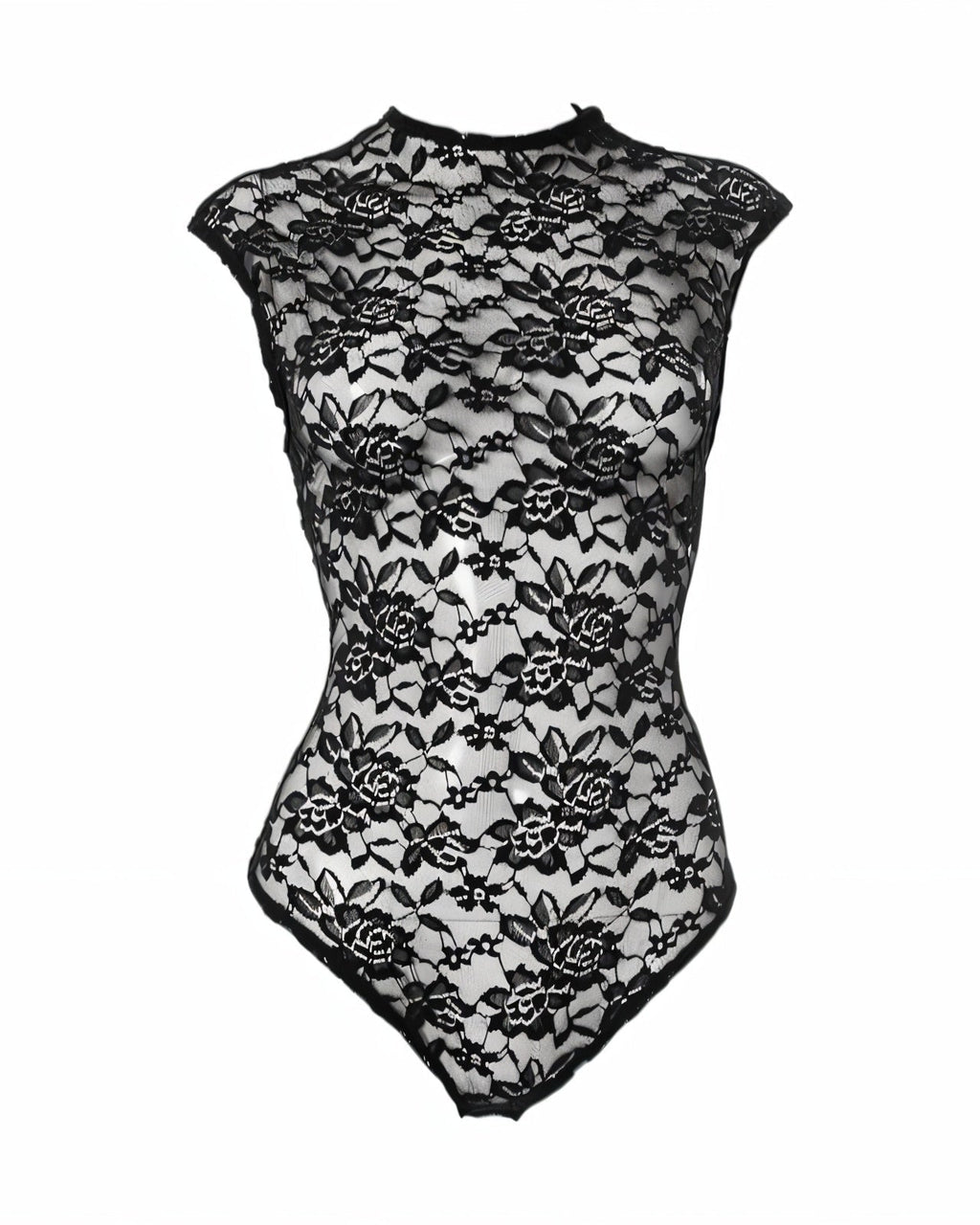 NIRANA Lace Sleeveless Top & Flared Pants Set