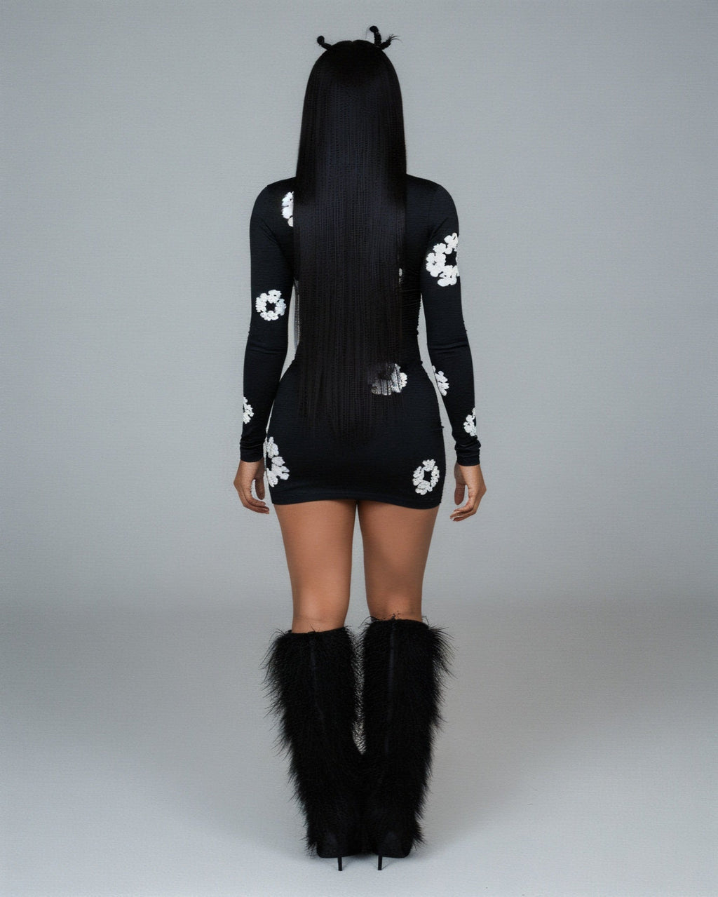SORELL Flower Print Mini Dress