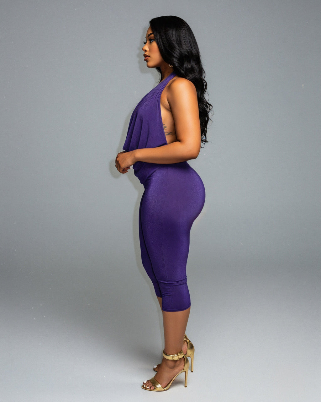 ALYNE Halter Neck Top & Capri Pants Set