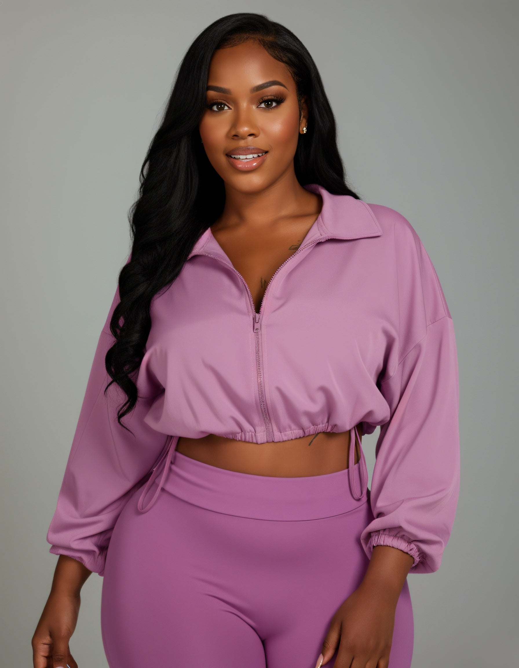 TATUM Cropped Zip Up Jacket & Leggings Set